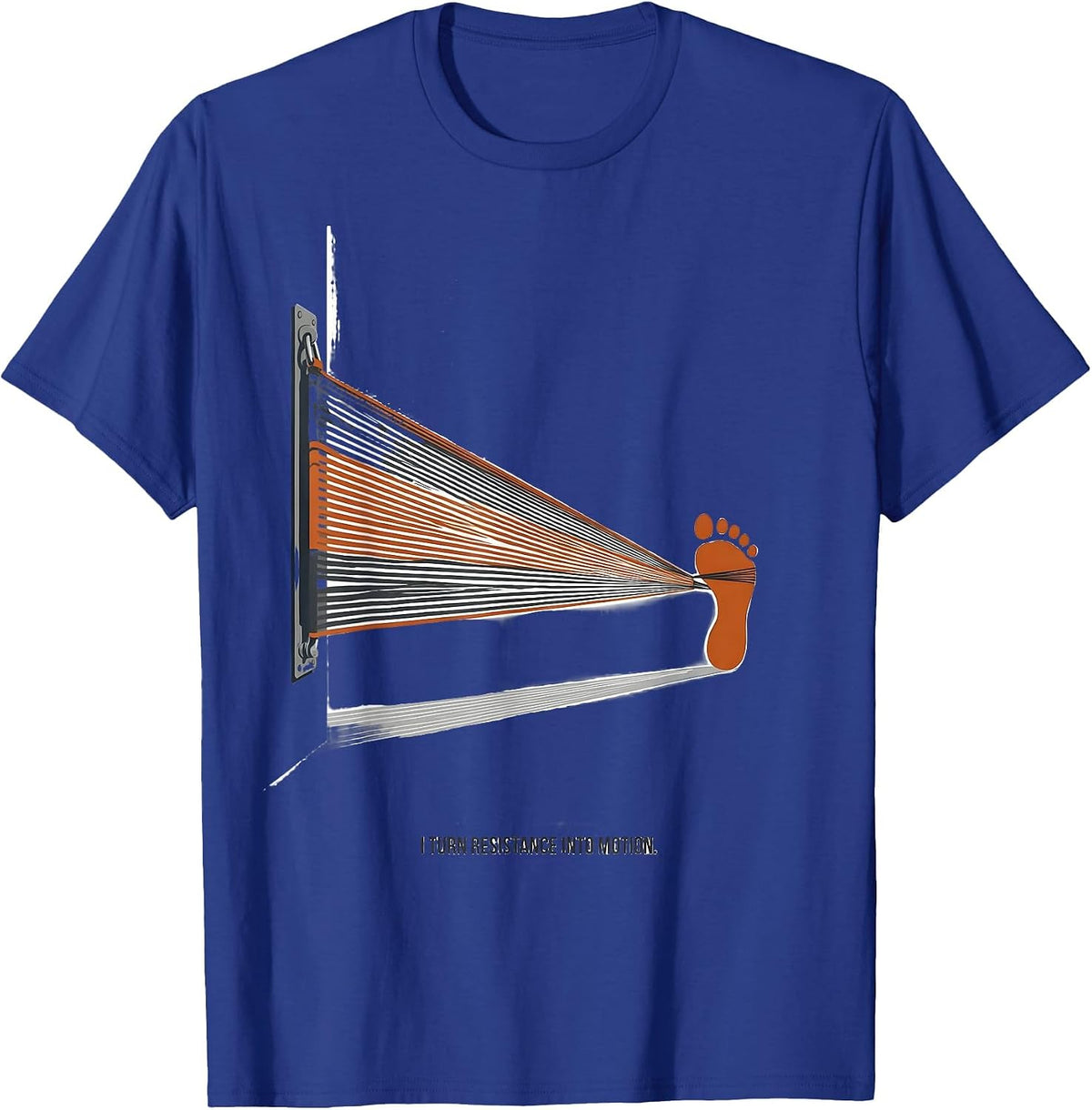 Men's I Turn Resistance Into Motion Physical Therapy PT Humor T-Shirt - Royal Blue