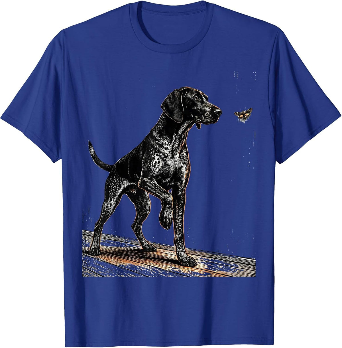 Men's German Shorthaired Pointer Hunting Dog Mom Gift T-Shirt - Royal Blue