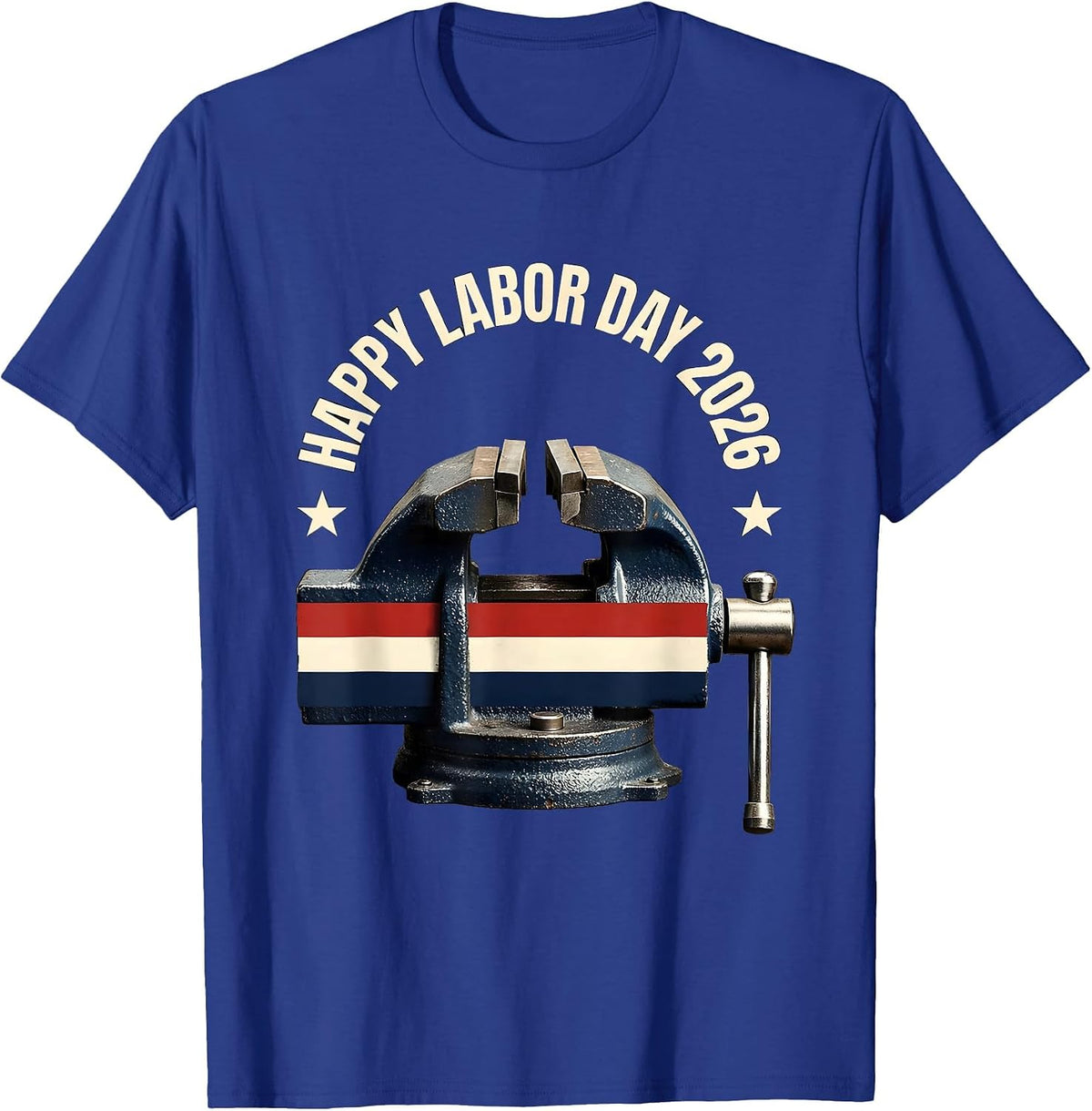 Men's Happy Labor Day 2026 Patriotic Union Worker Pride Gift T-Shirt - Royal Blue
