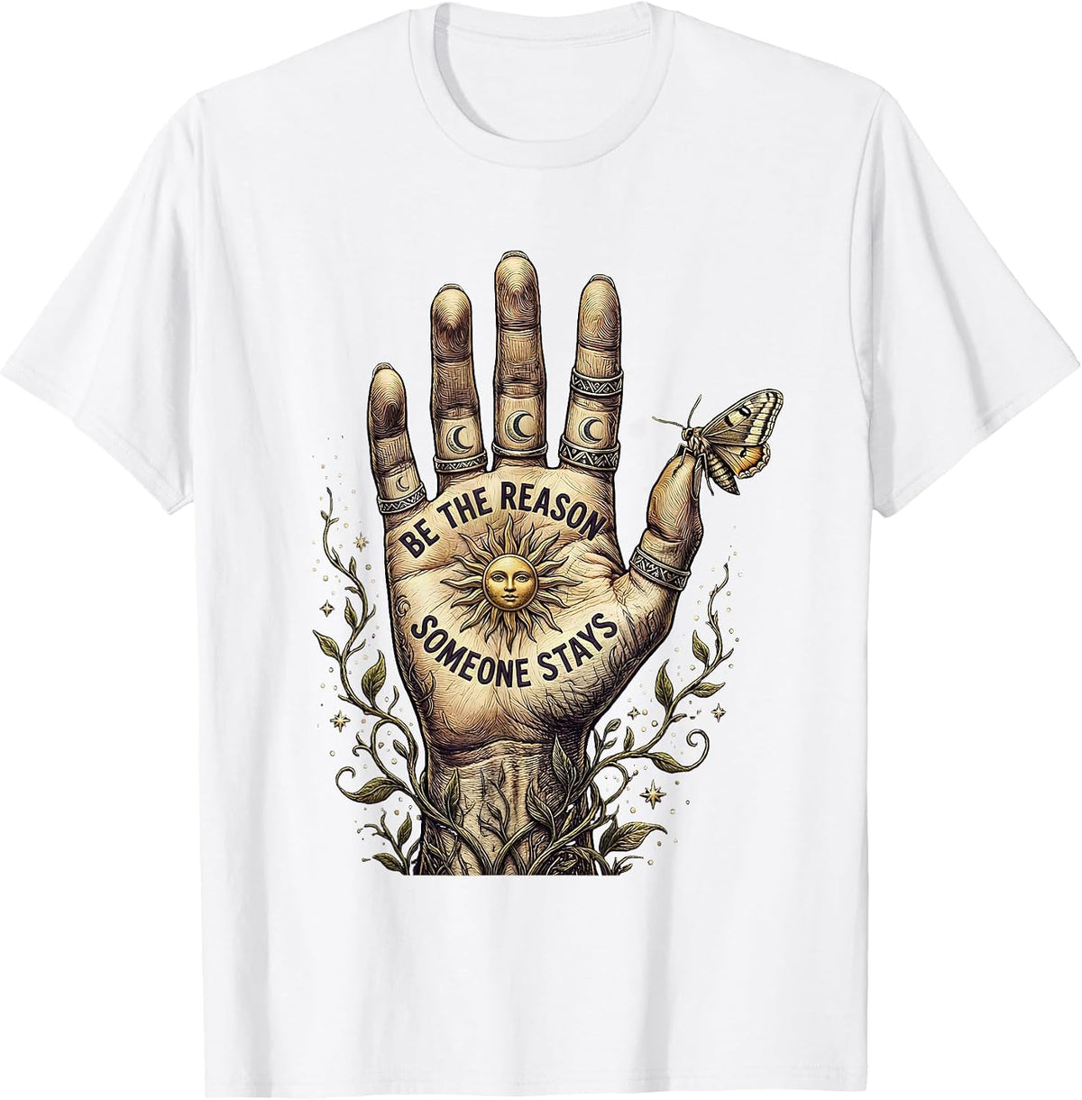 Men's Be the Reason Someone Stays Suicide Awareness T-Shirt - White
