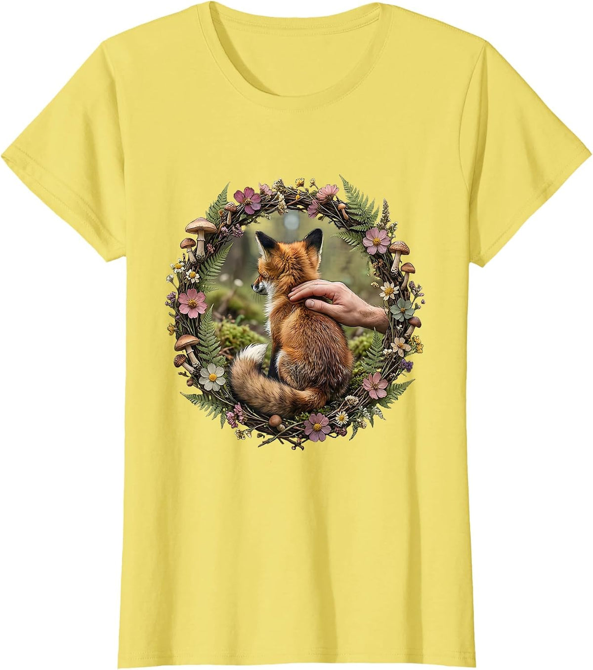 Women's Dear Person Behind Me Shoulder Pat Graphic T-Shirt - Lemon Yellow