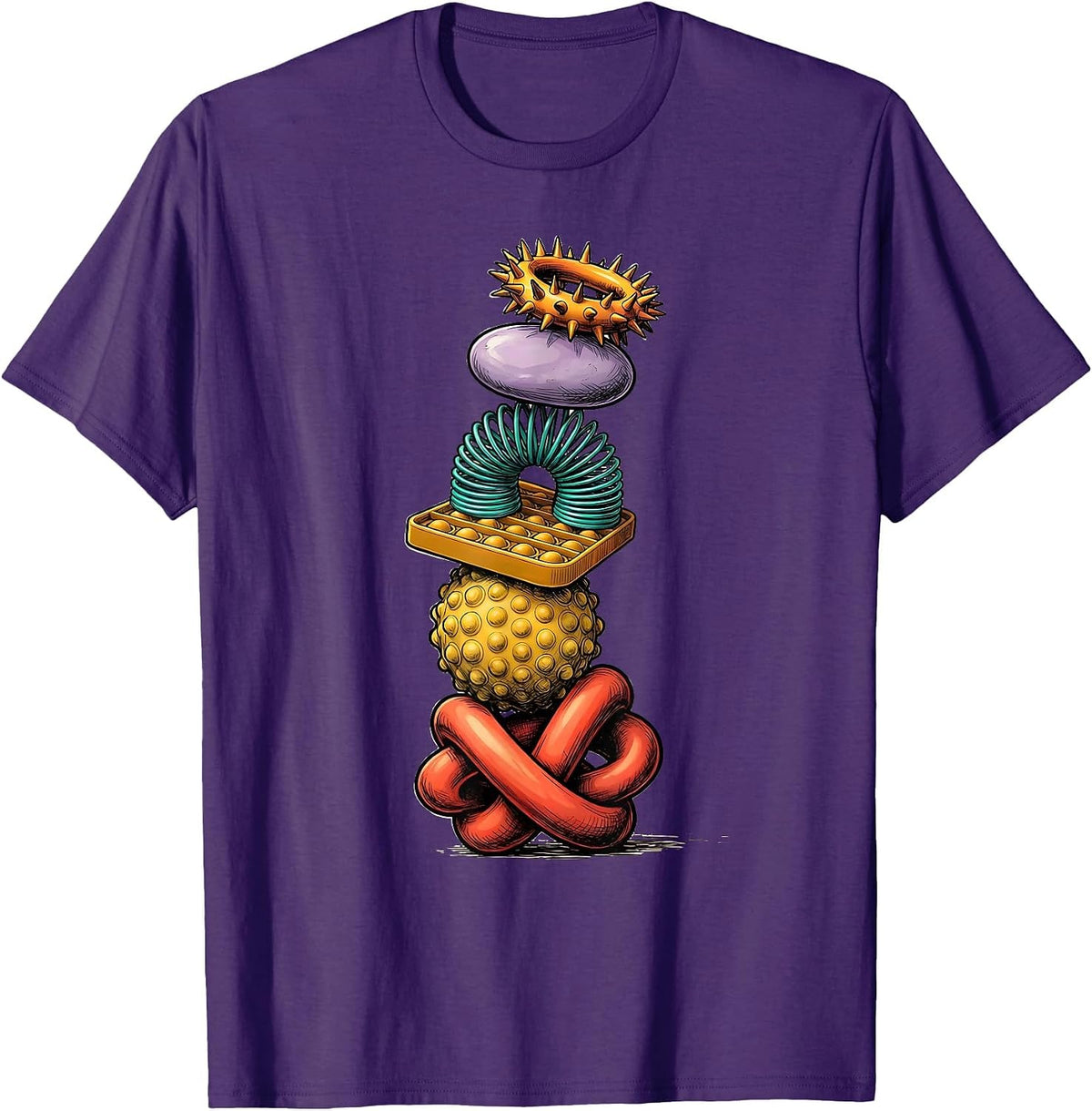 Special Education Sensory Fidget Tools Graphic T-Shirt - Purple