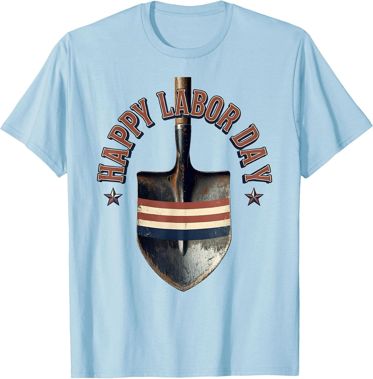Men's Happy Labor Day Vintage Patriotic Union Worker Pride T-Shirt - Baby Blue