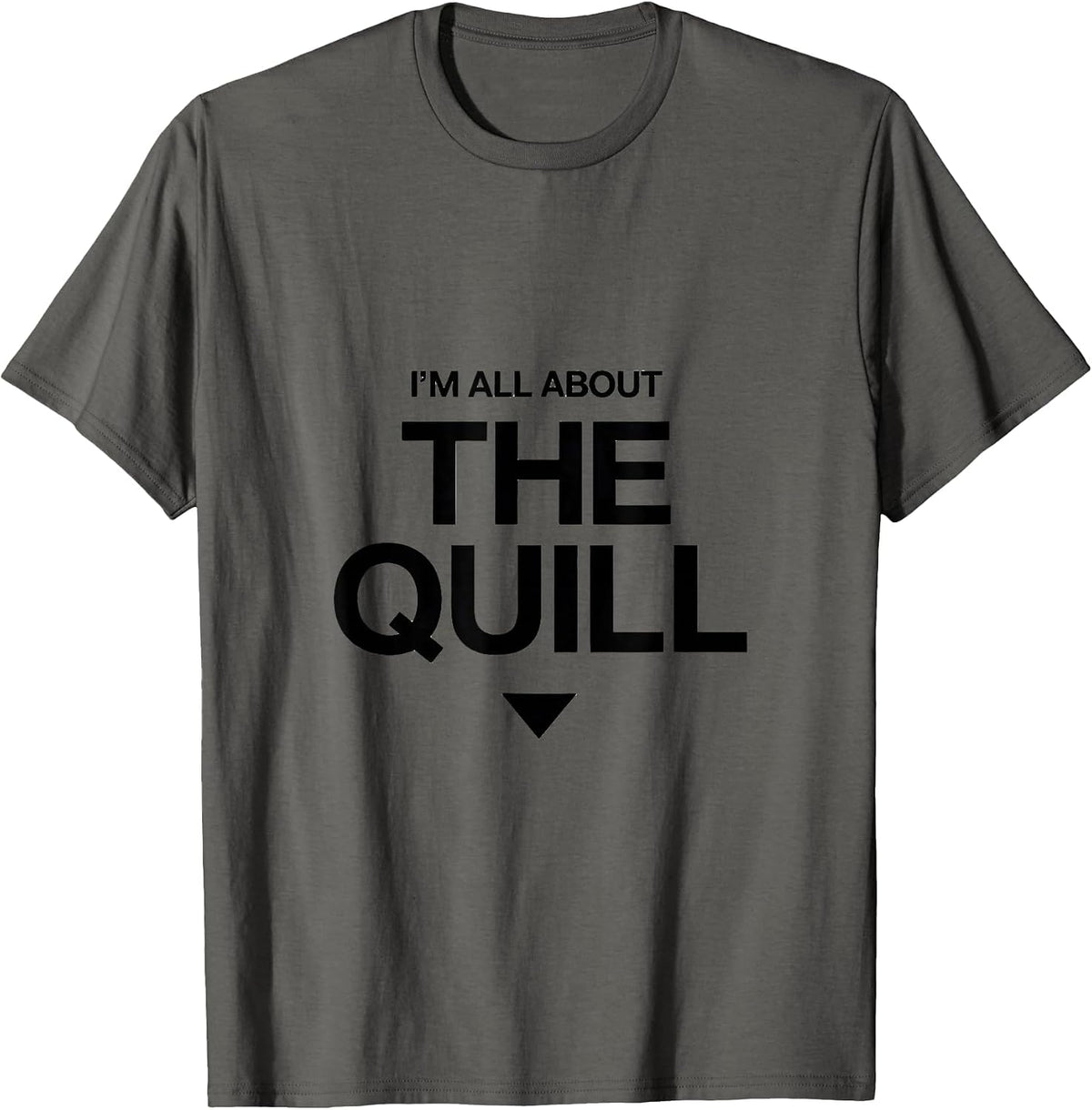 Men's I'm All About The Quill Cute Hedgehog Lover Funny Pet Humor T-Shirt - Asphalt Grey