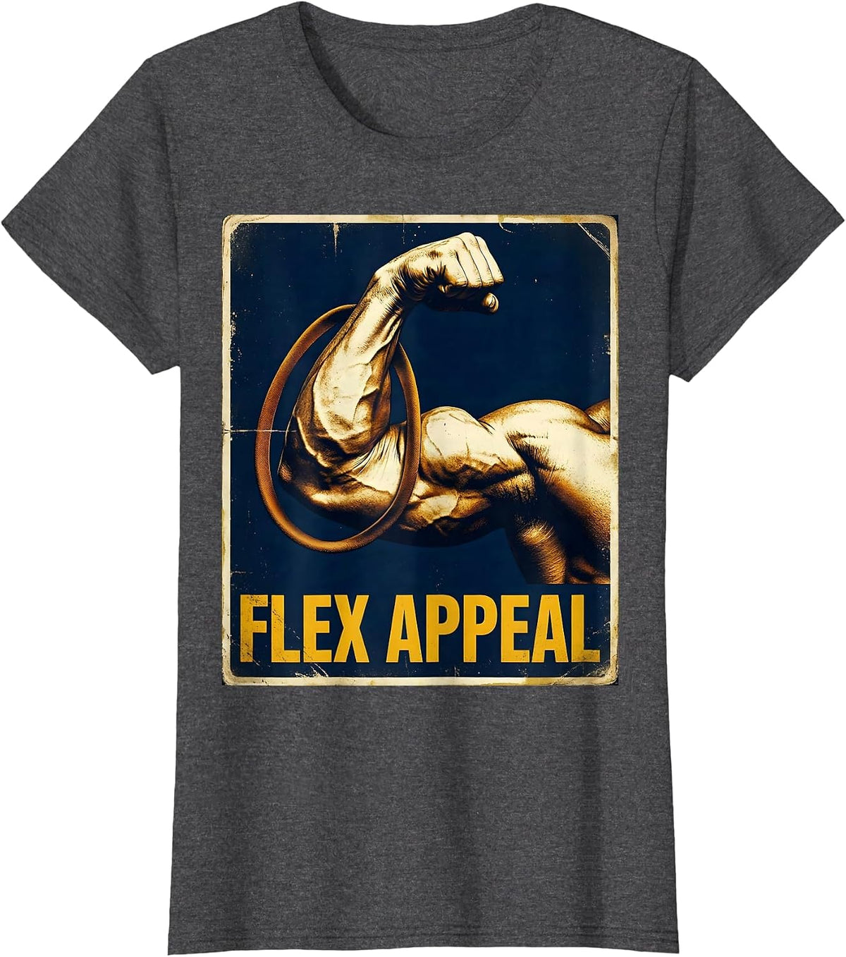Women's Flex Appeal Vintage Physical Therapist PT OT Gift T-Shirt - Dark Heather Grey