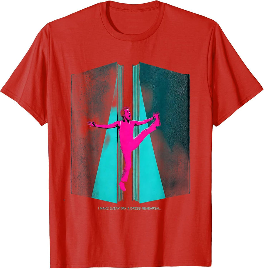 Men's I Make Every Day A Dress Rehearsal Funny Theatre Kid Musical T-Shirt - Red