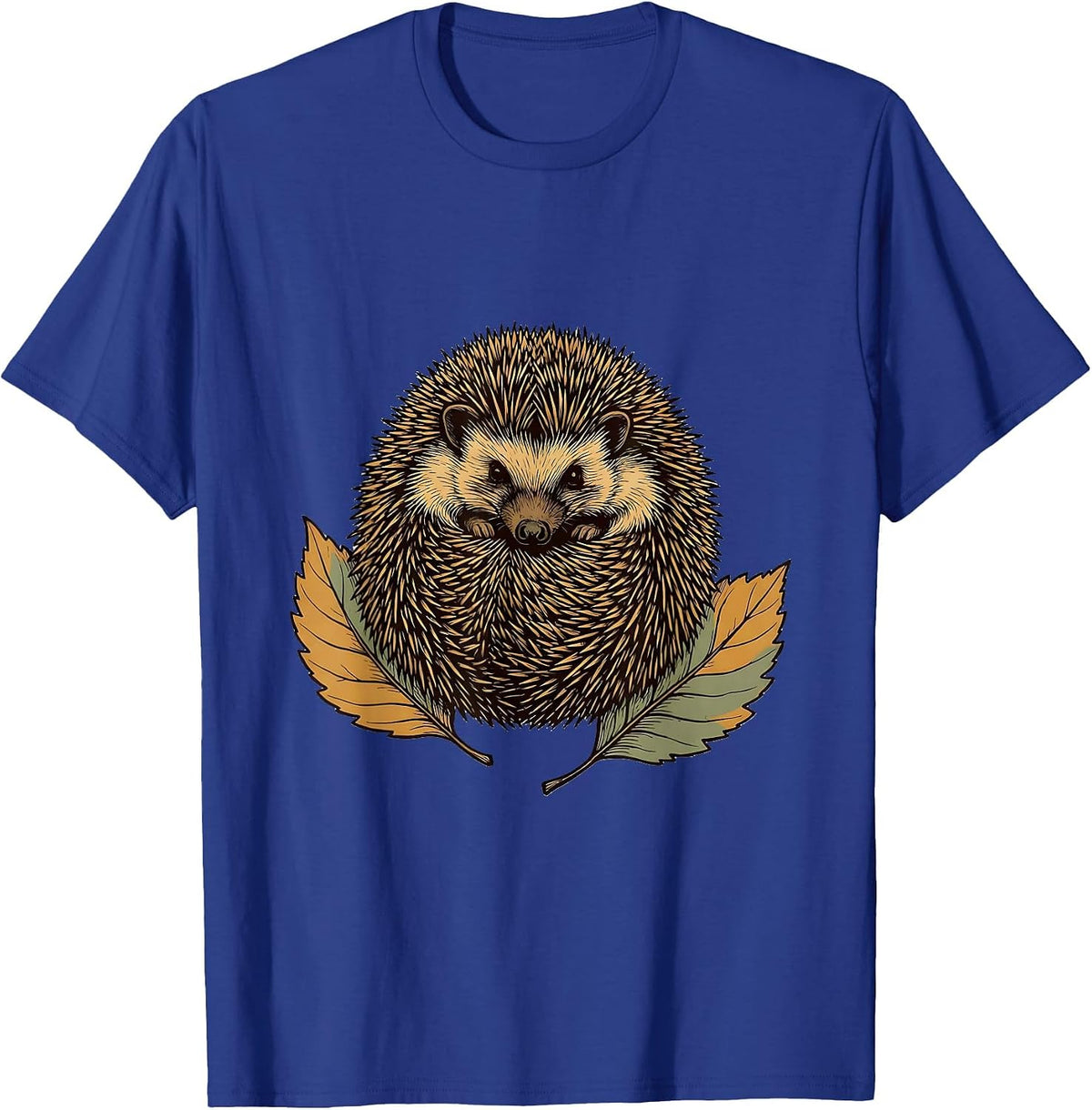 Curling Hedgehog Cute Animal Humor Kids Gift T-Shirt - Royal Blue