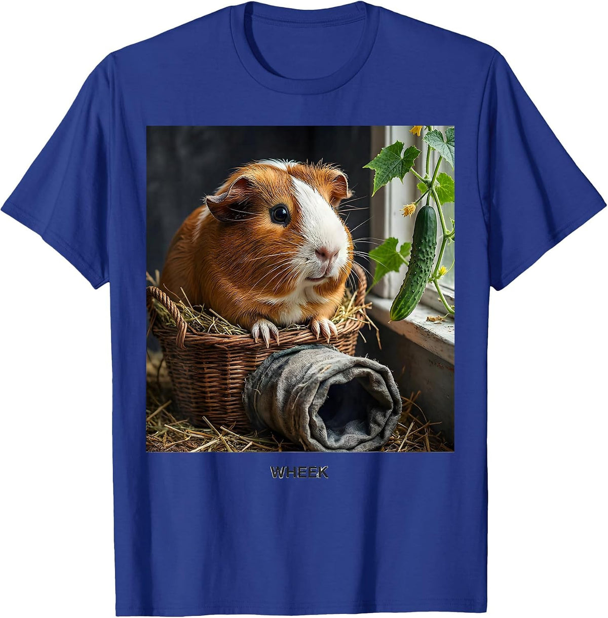 Men's Wheek Funny Guinea Pig Farm Animal Lover Gift for Pig Lovers T-Shirt - Royal Blue