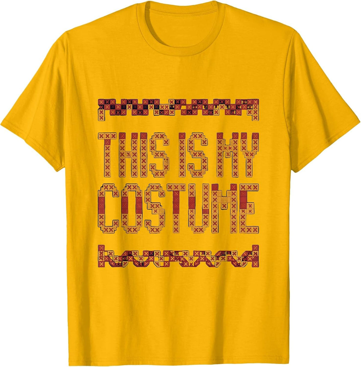 This Is My Costume Funny Halloween Alternative T-Shirt - Golden Yellow