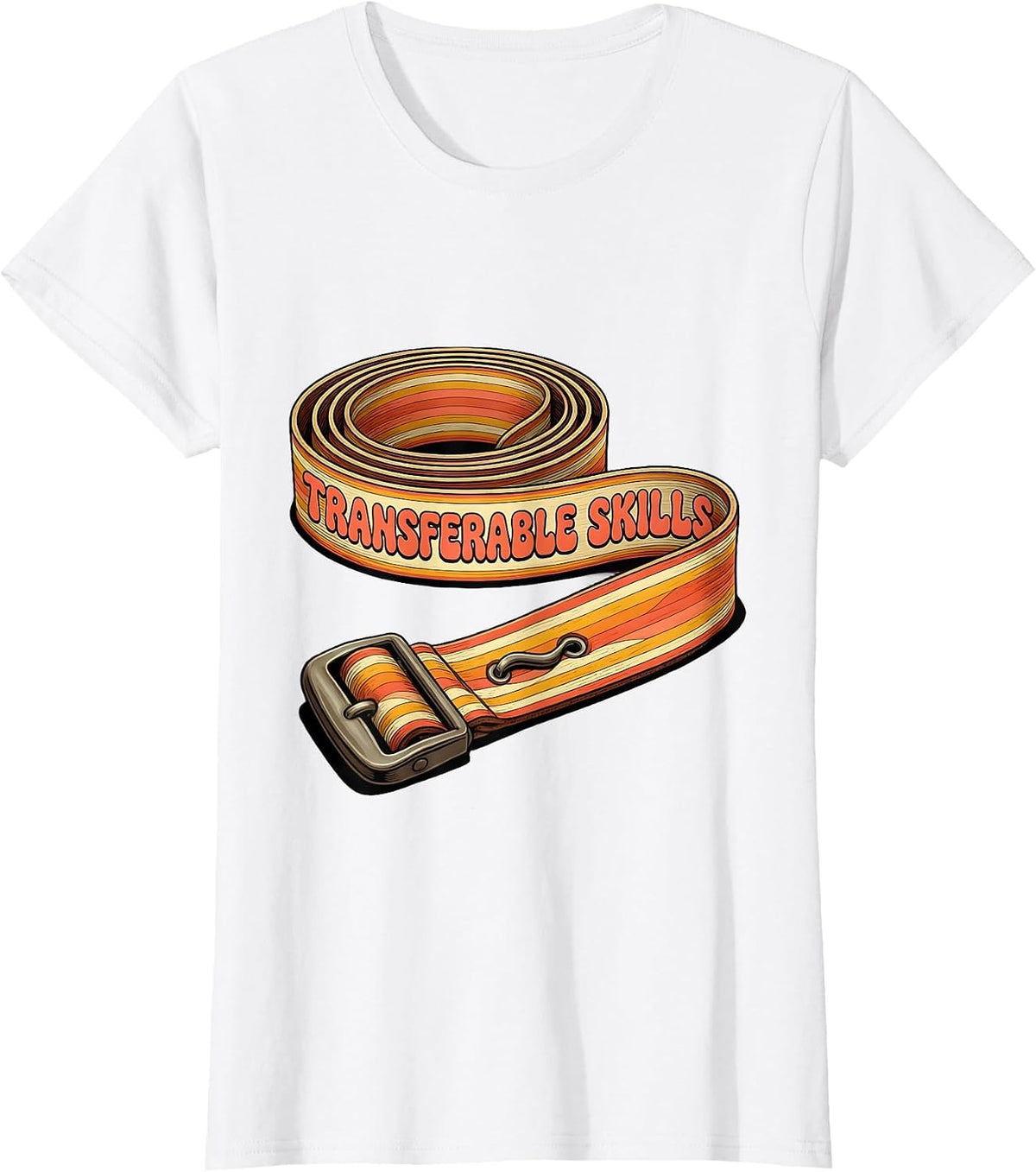 Transferable Skills Retro 70s Physical Therapist OT Gift T-Shirt - White