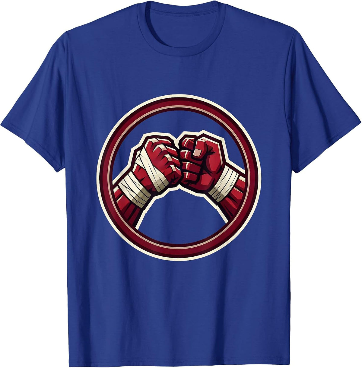 Rugby Taped Wrists and Fists Graphic T-Shirt - Royal Blue