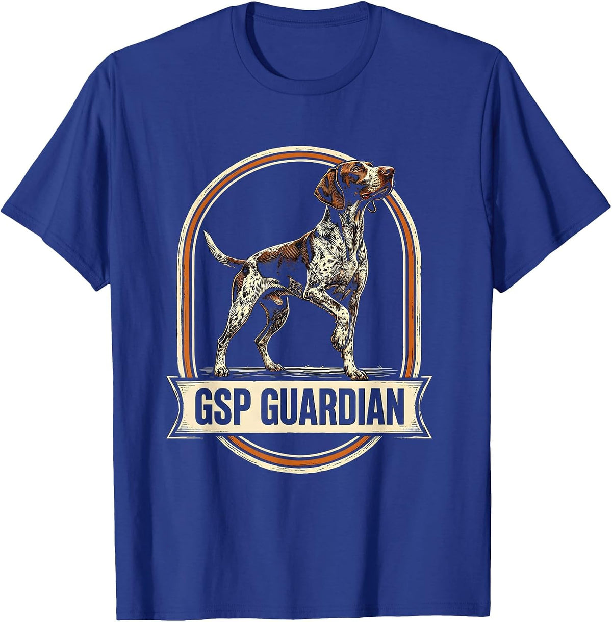 Men's GSP Guardian Patriotic German Shorthaired Pointer Dog Lover T-Shirt - Royal Blue