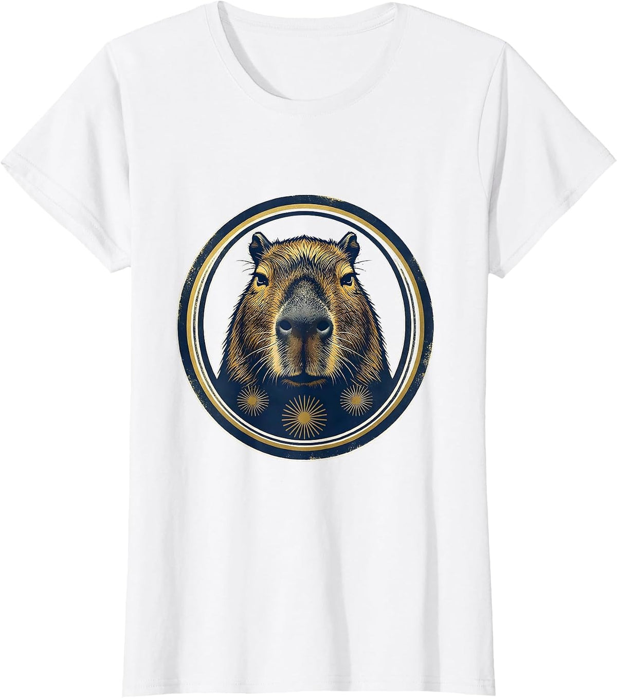 Women's Capybara Kawaii Character Meme Cute Anime Fan T-Shirt - White