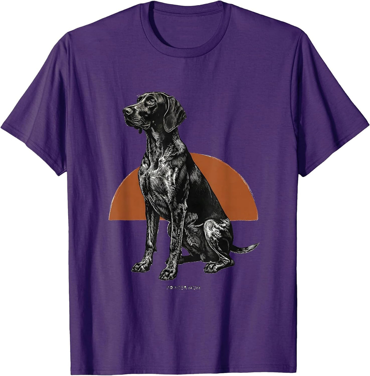 Pointer Mom Funny German Shorthaired Pointer Dog Lover Humor T-Shirt - Purple