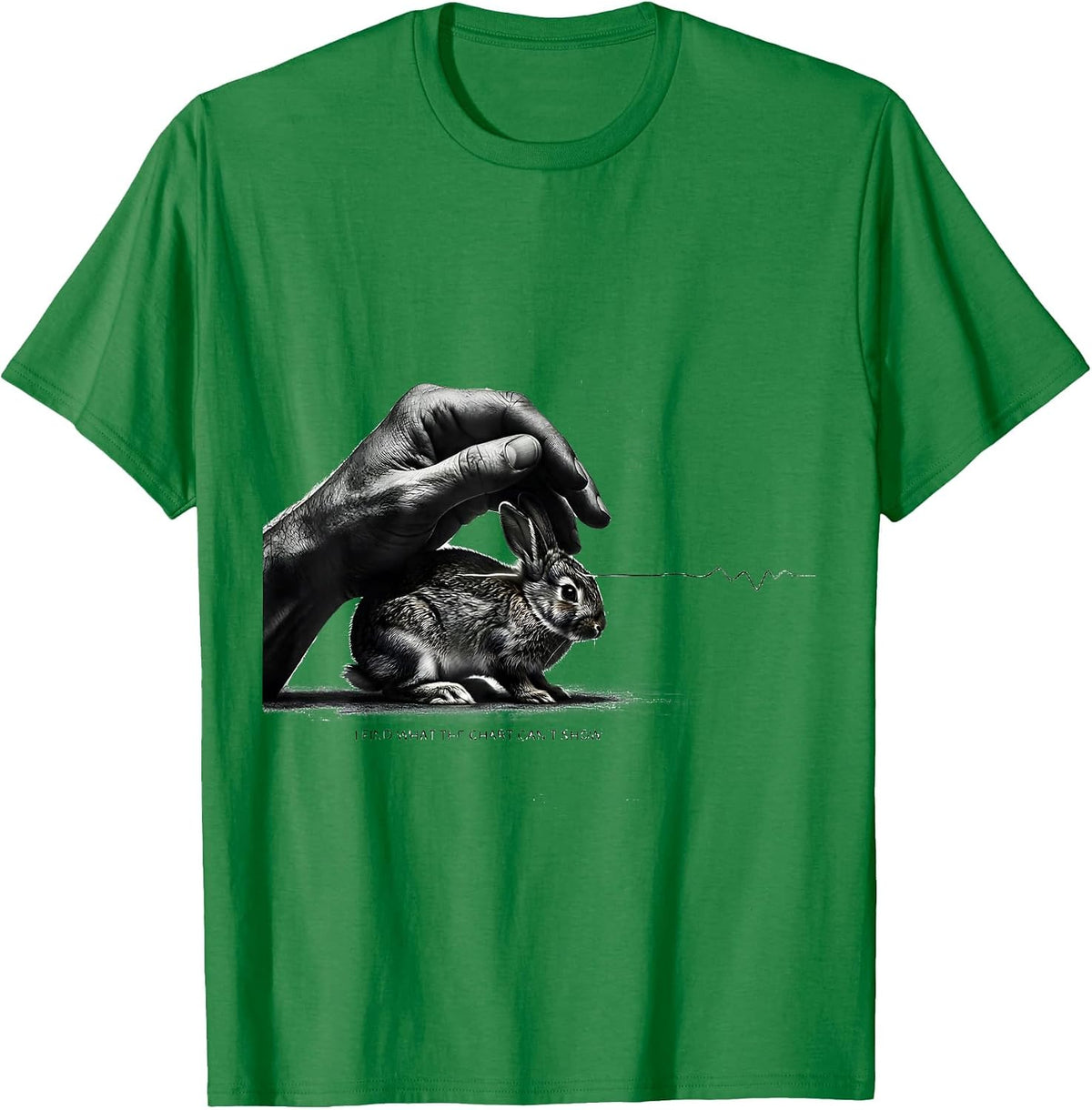 Men's I Find What The Chart Can't Show Funny Veterinarian Vet Tech T-Shirt - Kelly Green
