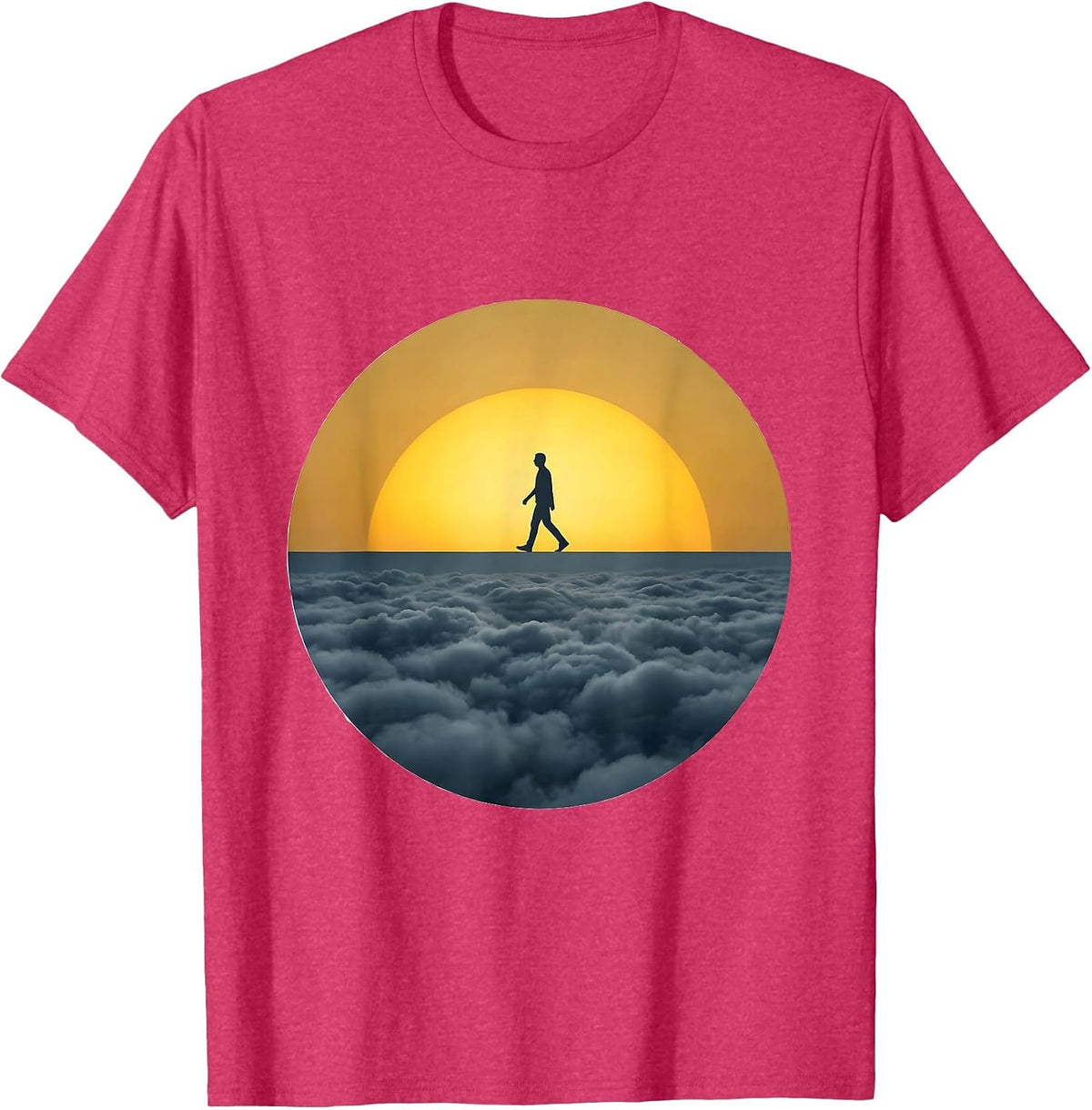Men's Stepping Into Light Suicide Prevention Awareness T-Shirt - Red Heather