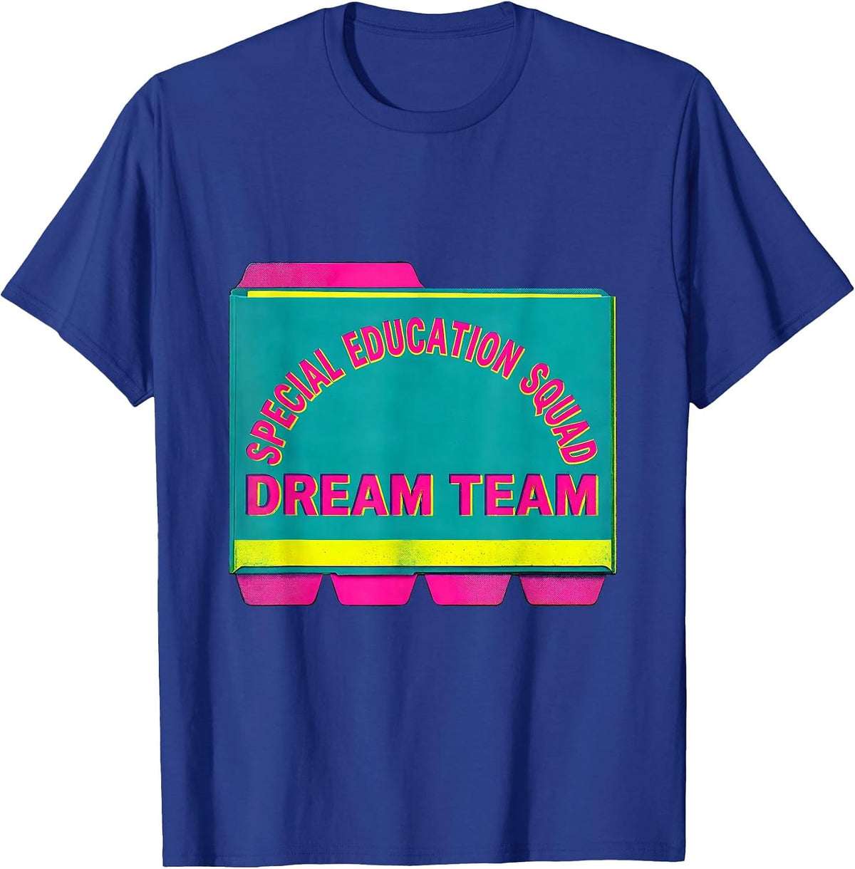 Men's Special Education Squad Dream Team Retro Teacher T-Shirt - Royal Blue