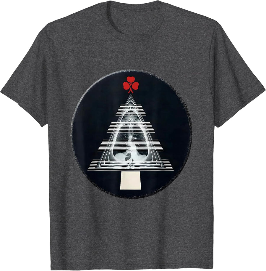 Men's Sealed CT Slice Badge Radiology Tech Christmas Humor T-Shirt - Dark Heather Grey