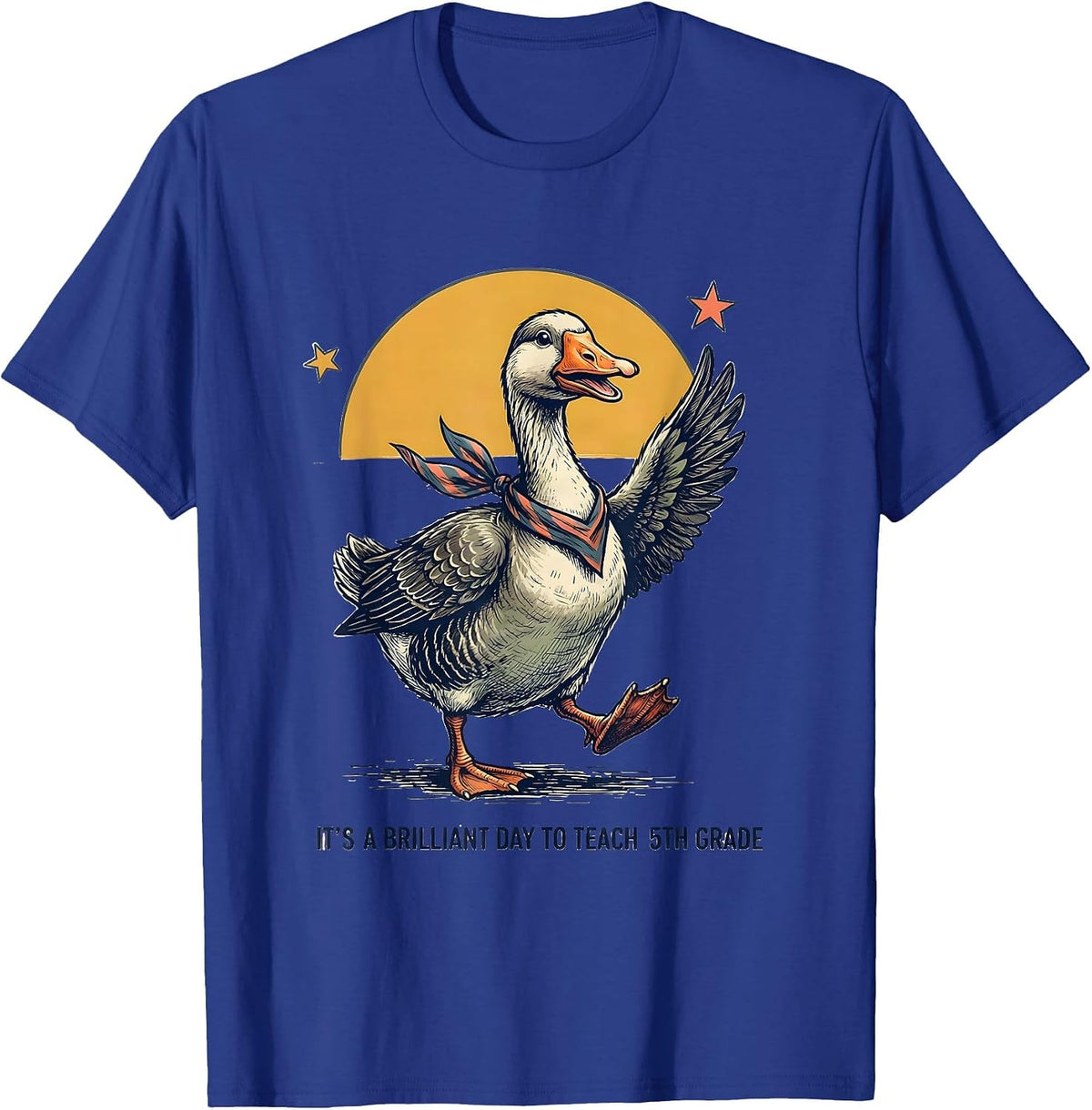 It's A Brilliant Day To Teach 5th Grade Teacher T-Shirt - Royal Blue