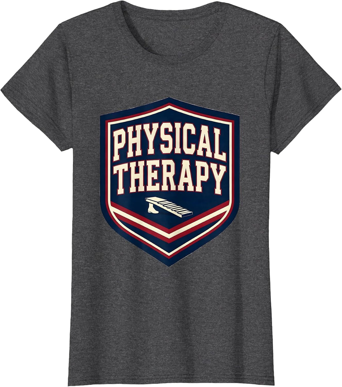 Women's Physical Therapy Sports Occupational Therapist OT Month Gift T-Shirt - Dark Heather Grey