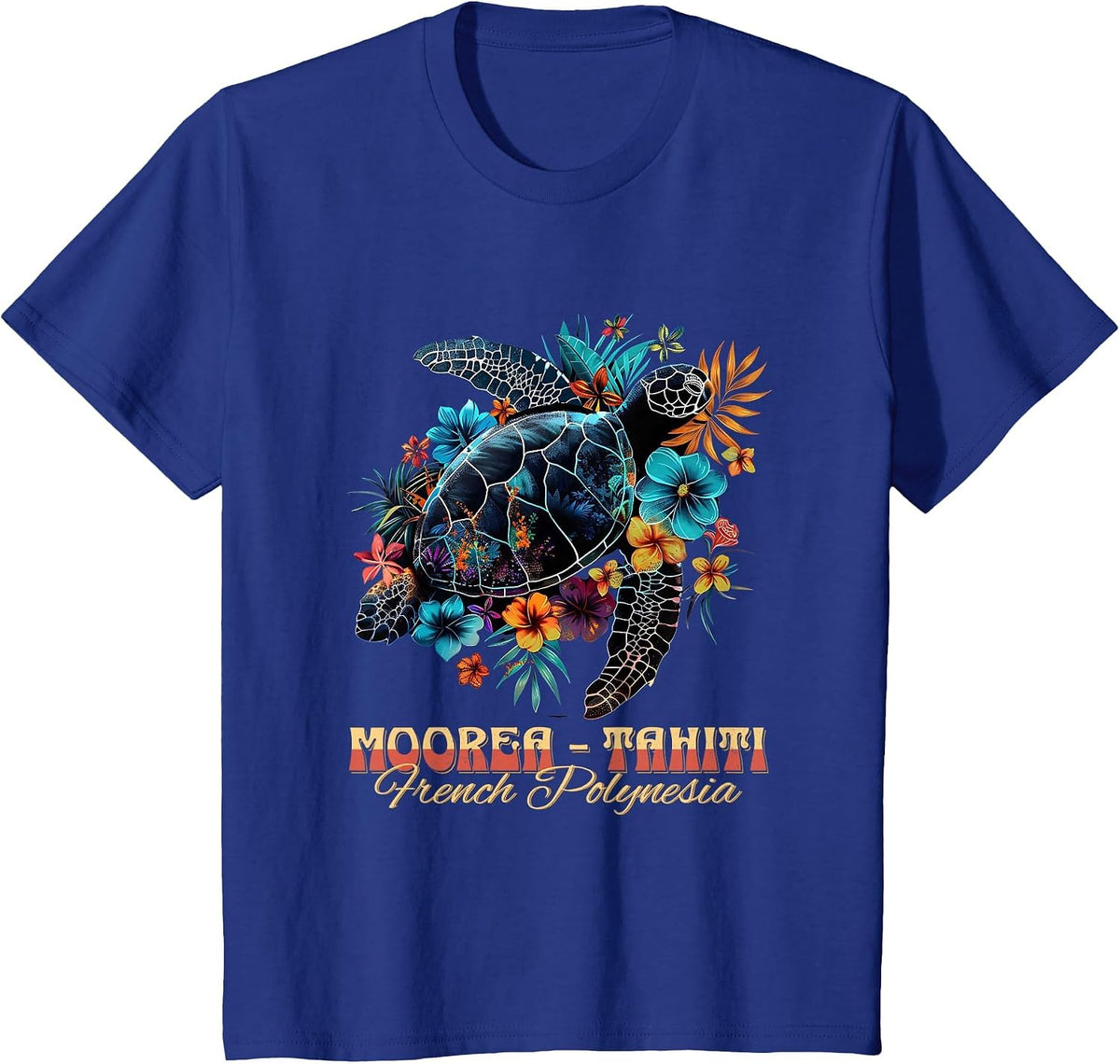French Polynesia Moorea Tahiti T-Shirt - Royal Blue
