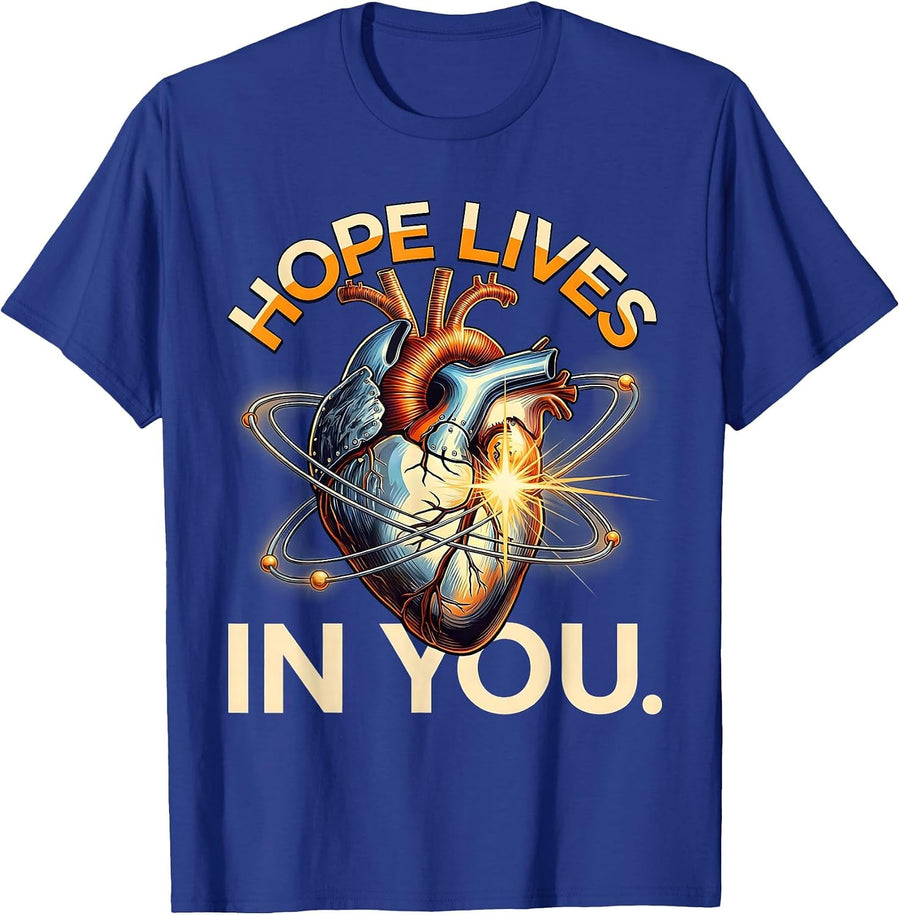 Hope Lives In You Suicide Prevention Awareness T-Shirt - Royal Blue