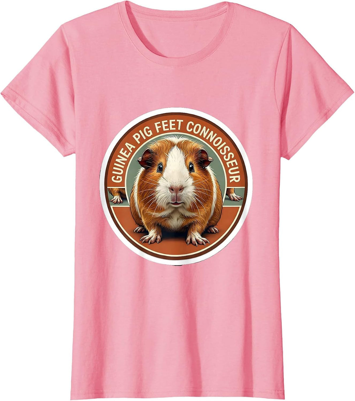 Women's Guinea Pig Feet Connoisseur Funny Pet Lover Cavy Owner T-Shirt - Pink