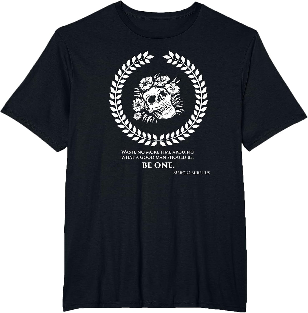 Marcus Aurelius Quotes Stoicism Philosophy T-Shirt - Black