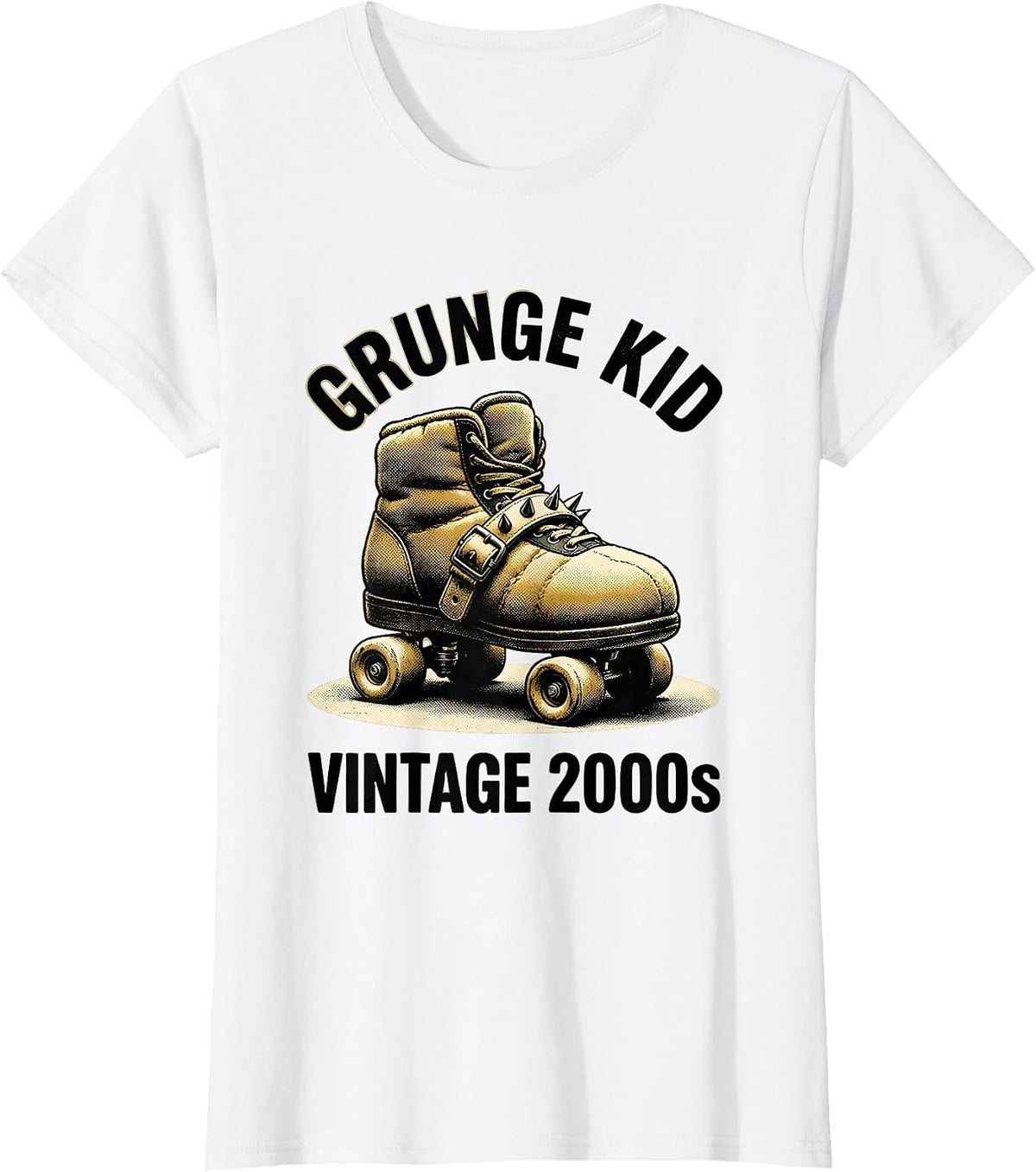 Grunge Kid Vintage 2000s Alt Grunge Y2K Streetwear T-Shirt - White