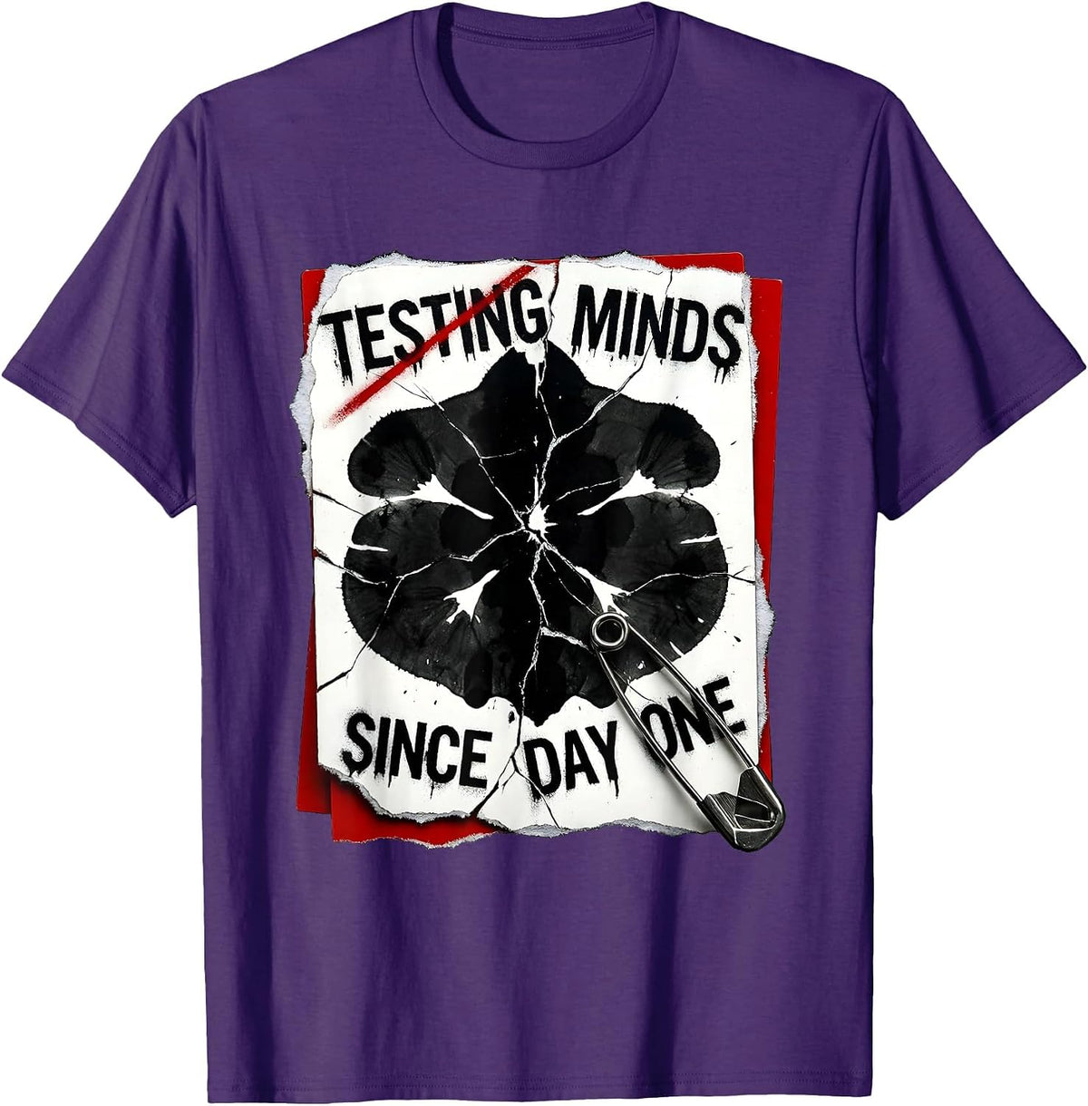 Testing Minds Since Day One School Psychologist T-Shirt - Purple