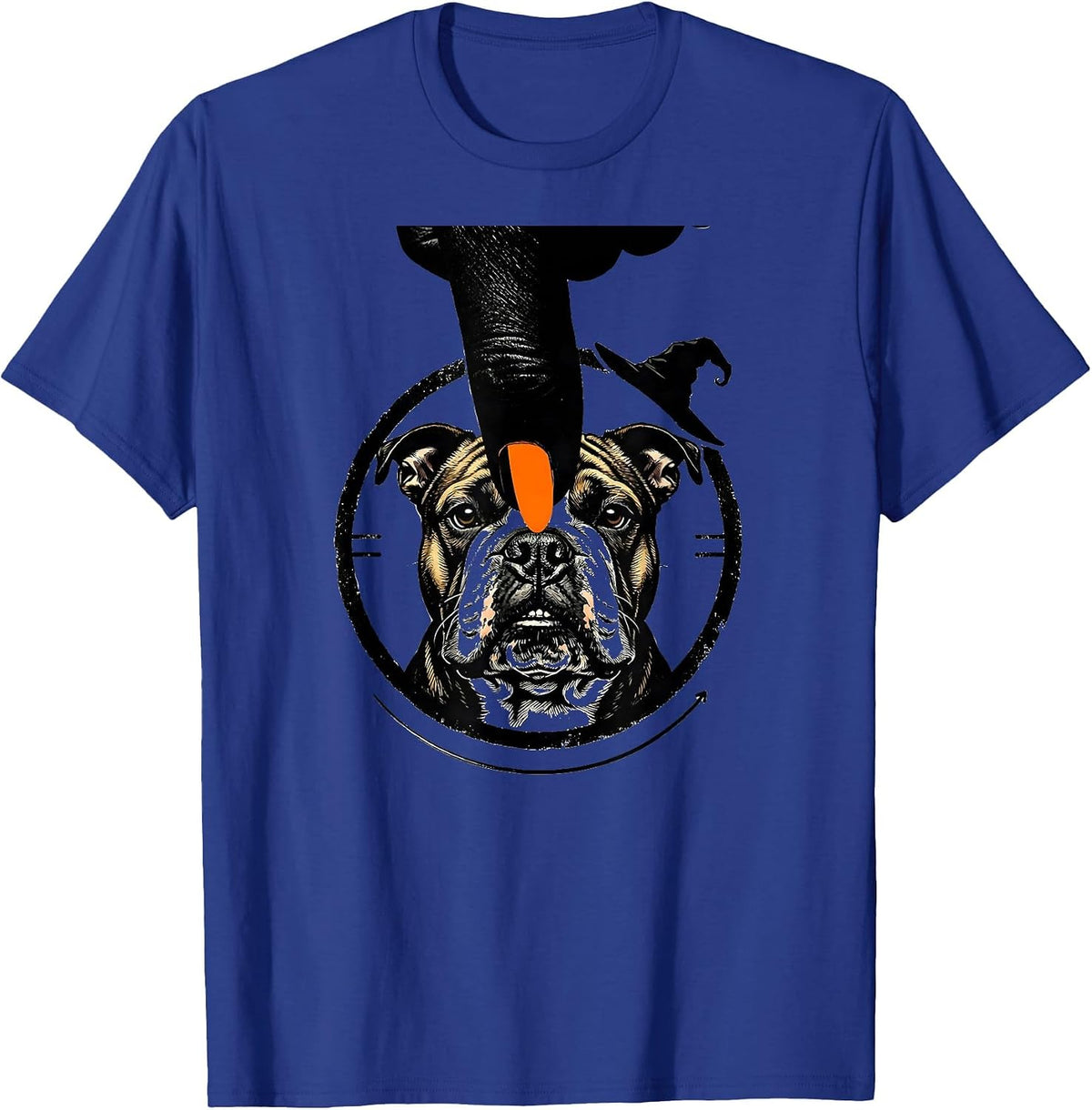 Bull Terrier Boop Halloween Dog Lover Costume T-Shirt - Royal Blue