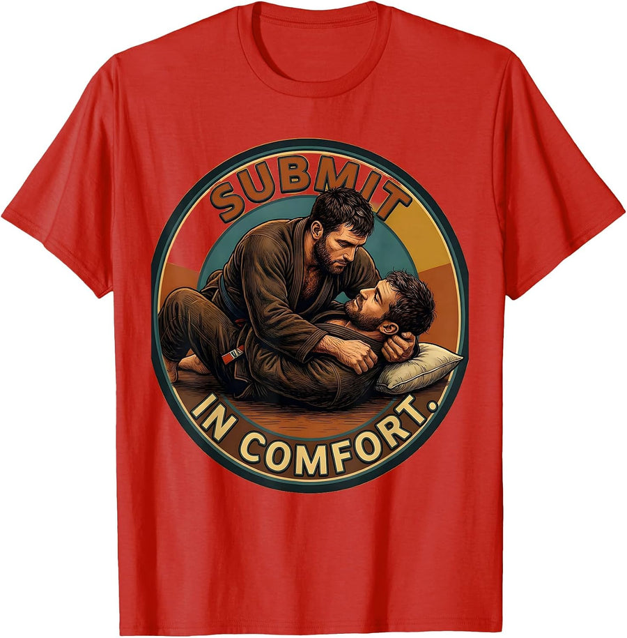 Men's Armbar Grappler Pillow Humor Martial Arts Fan Gift T-Shirt - Red