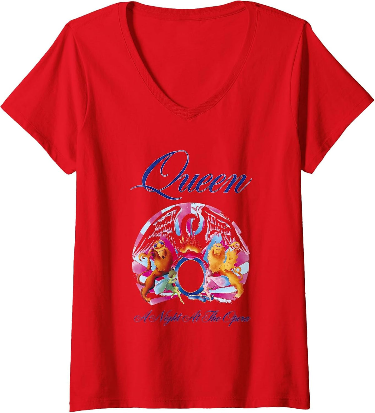Women's Queen Night at The Opera V-Neck T-Shirt - Red