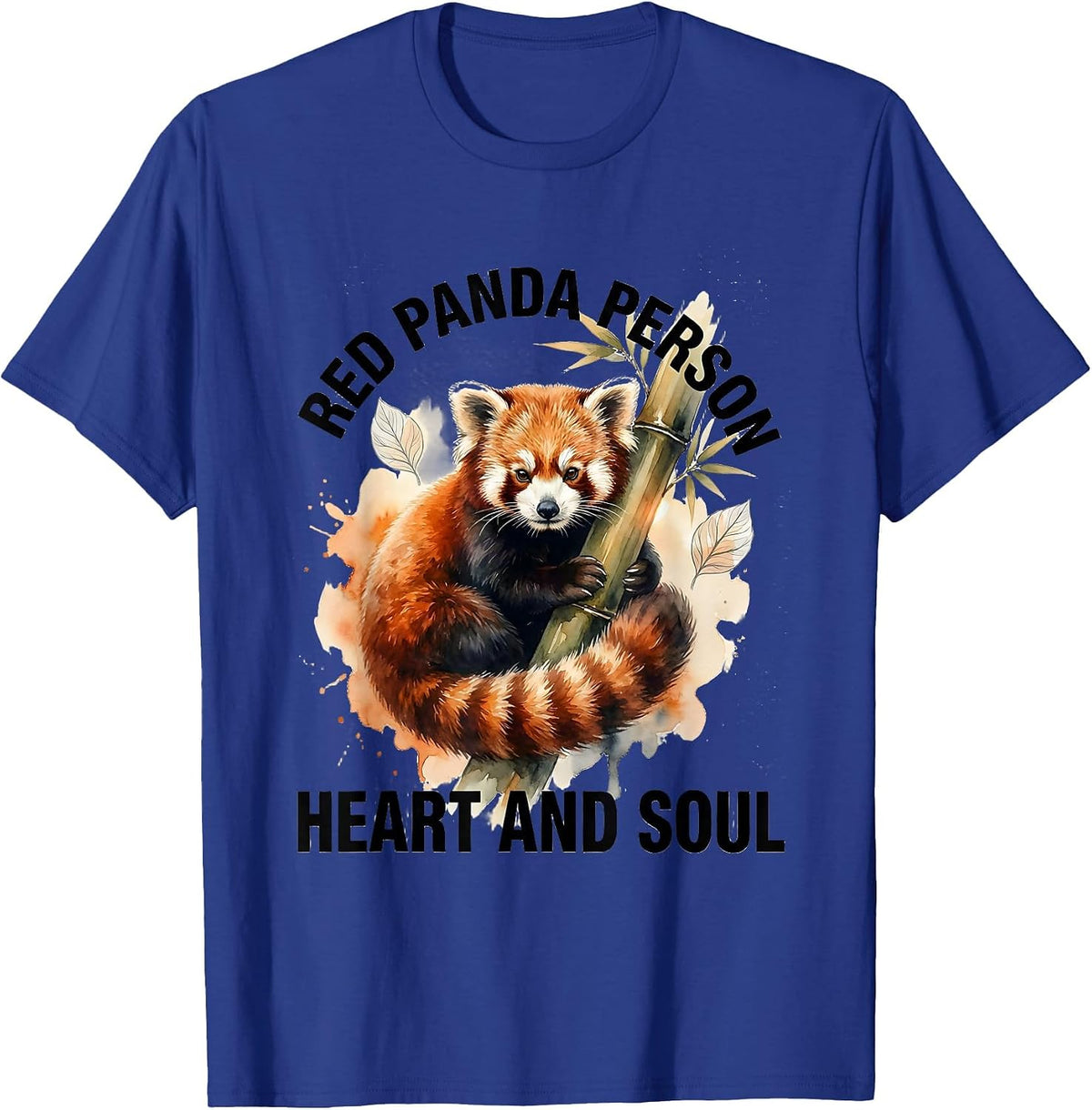 Red Panda Person Heart And Soul Cute Panda Lover Gift T-Shirt - Royal Blue