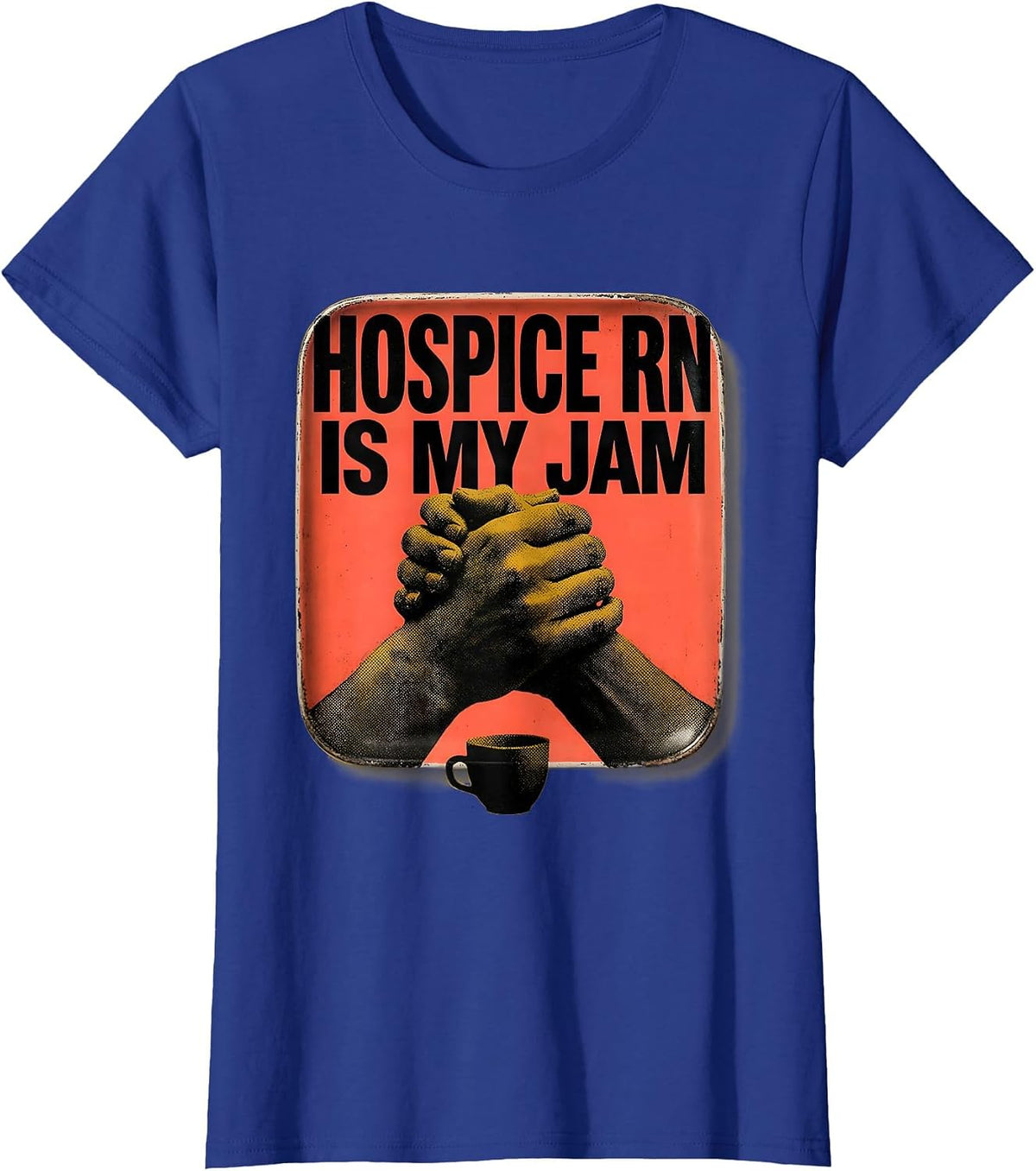 Women's Hospice RN Is My Jam Funny Nurse Appreciation Gift T-Shirt - Royal Blue