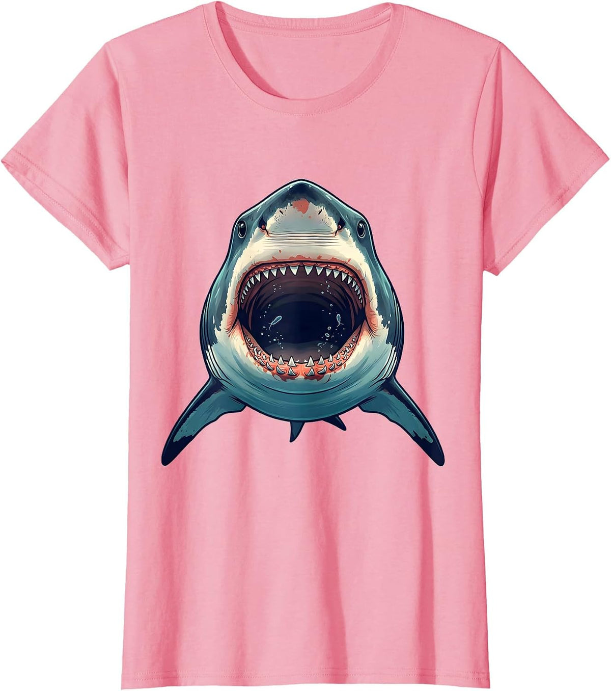 Women's Megamouth Shark Funny Ocean Wildlife Humor T-Shirt - Pink