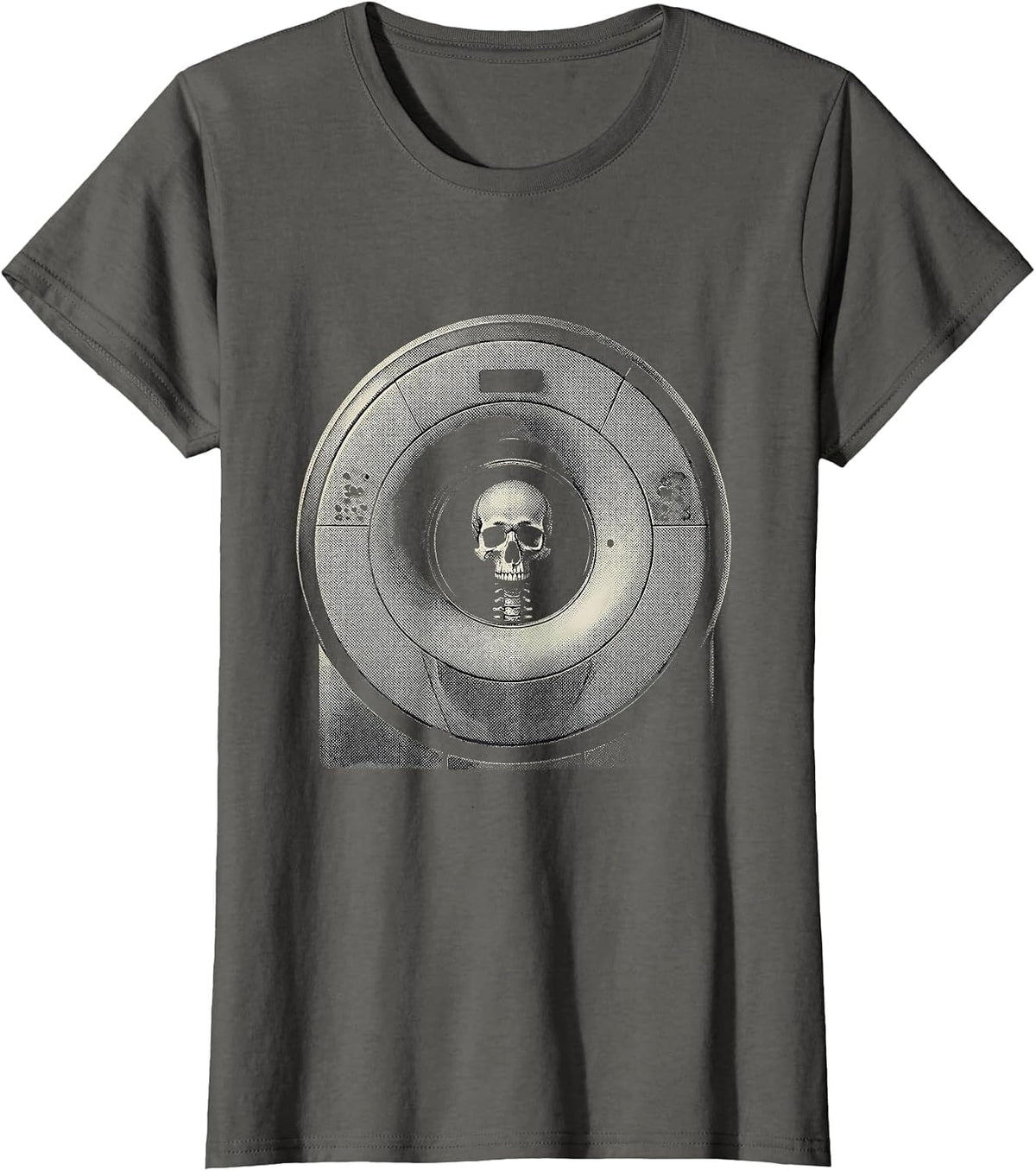 Women's MRI Head Coil Radiology Tech Humor Occupation Pride T-Shirt - Asphalt Grey