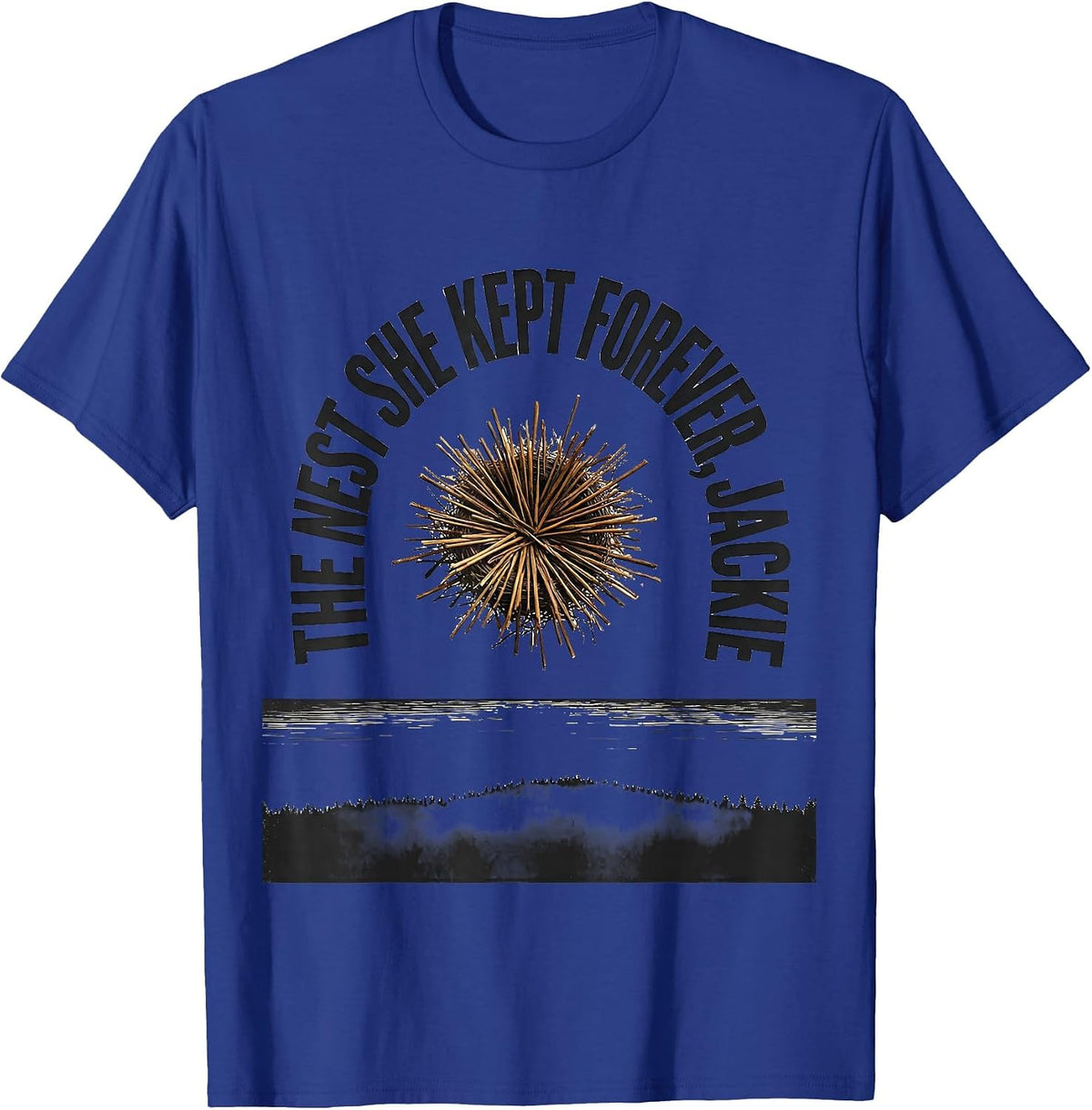 Men's The Nest She Kept Forever Jackie Bald Eagle Memorial Tribute T-Shirt - Royal Blue