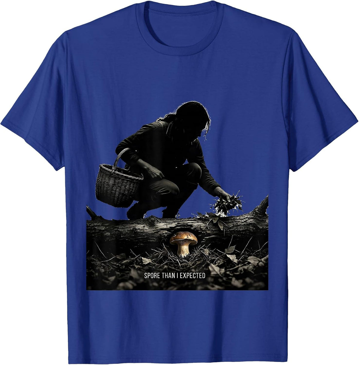 Spore Than I Expected Funny Mushroom Forager Morel Hunter T-Shirt - Royal Blue