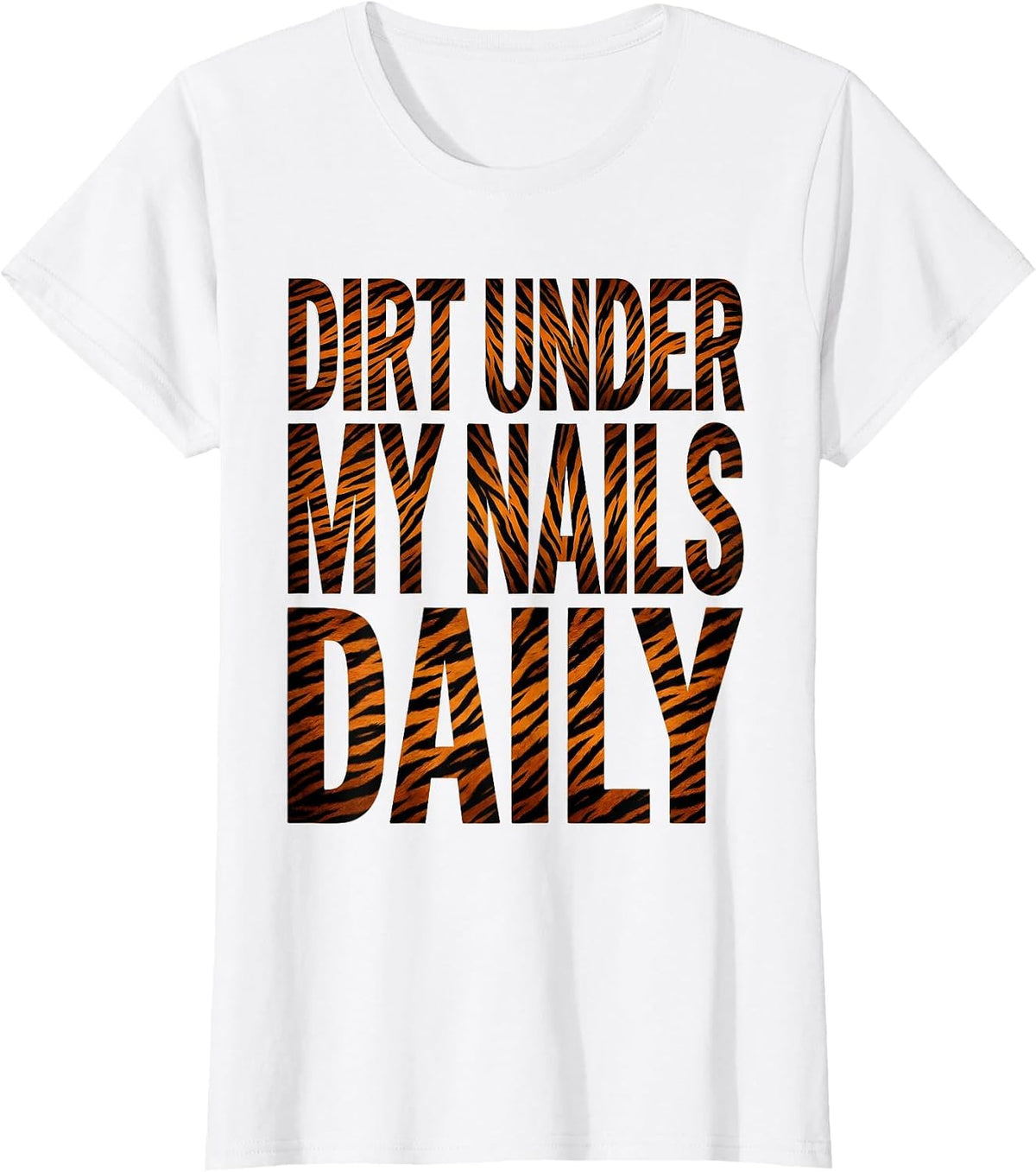 Dirt Under My Nails Daily Mechanic Design T-Shirt - White