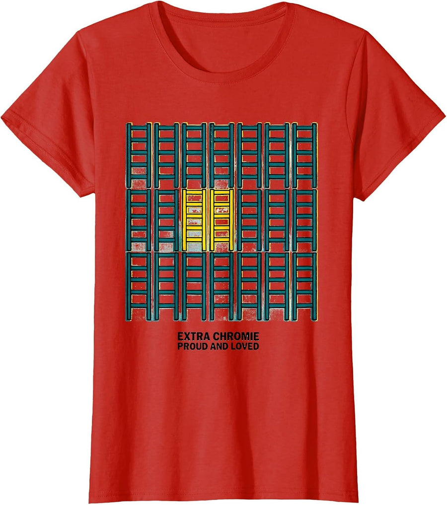 Women's Extra Chromie, Proud And Loved Family Down Syndrome T-Shirt - Red