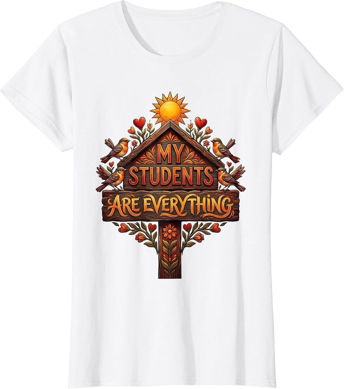 Women's My Students Are Everything Special Ed Teacher Design T-Shirt - White