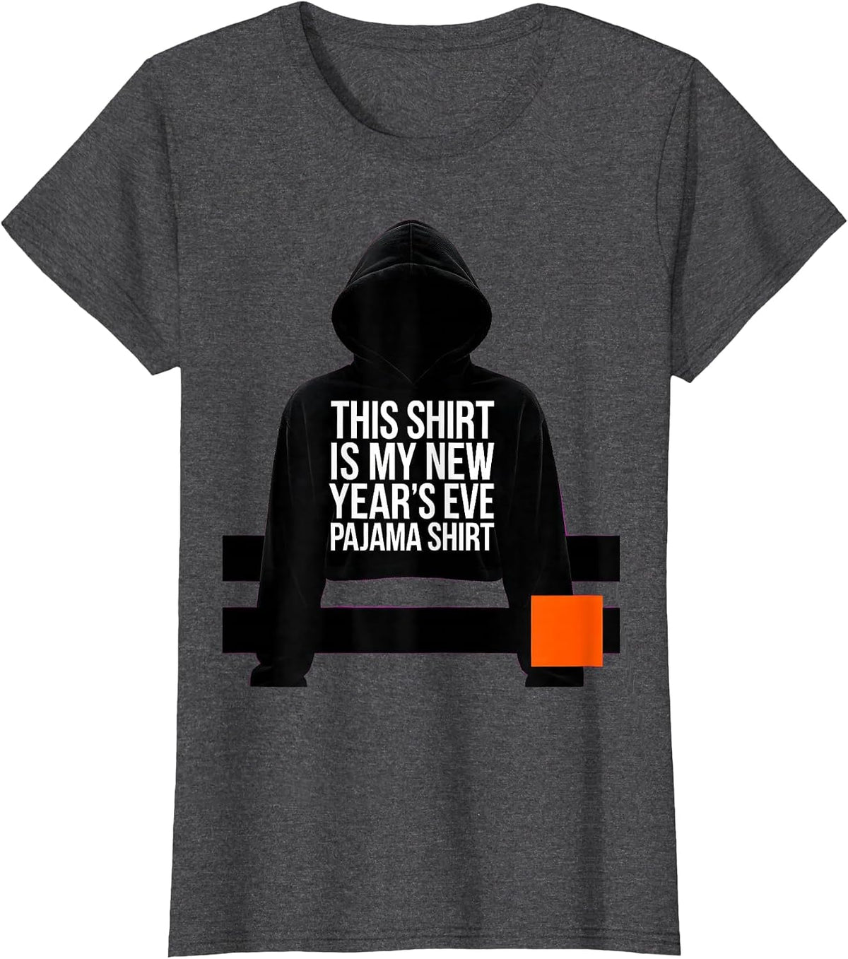 Women's This Shirt Is My New Year's Eve Pajama Shirt Funny T-Shirt - Dark Heather Grey