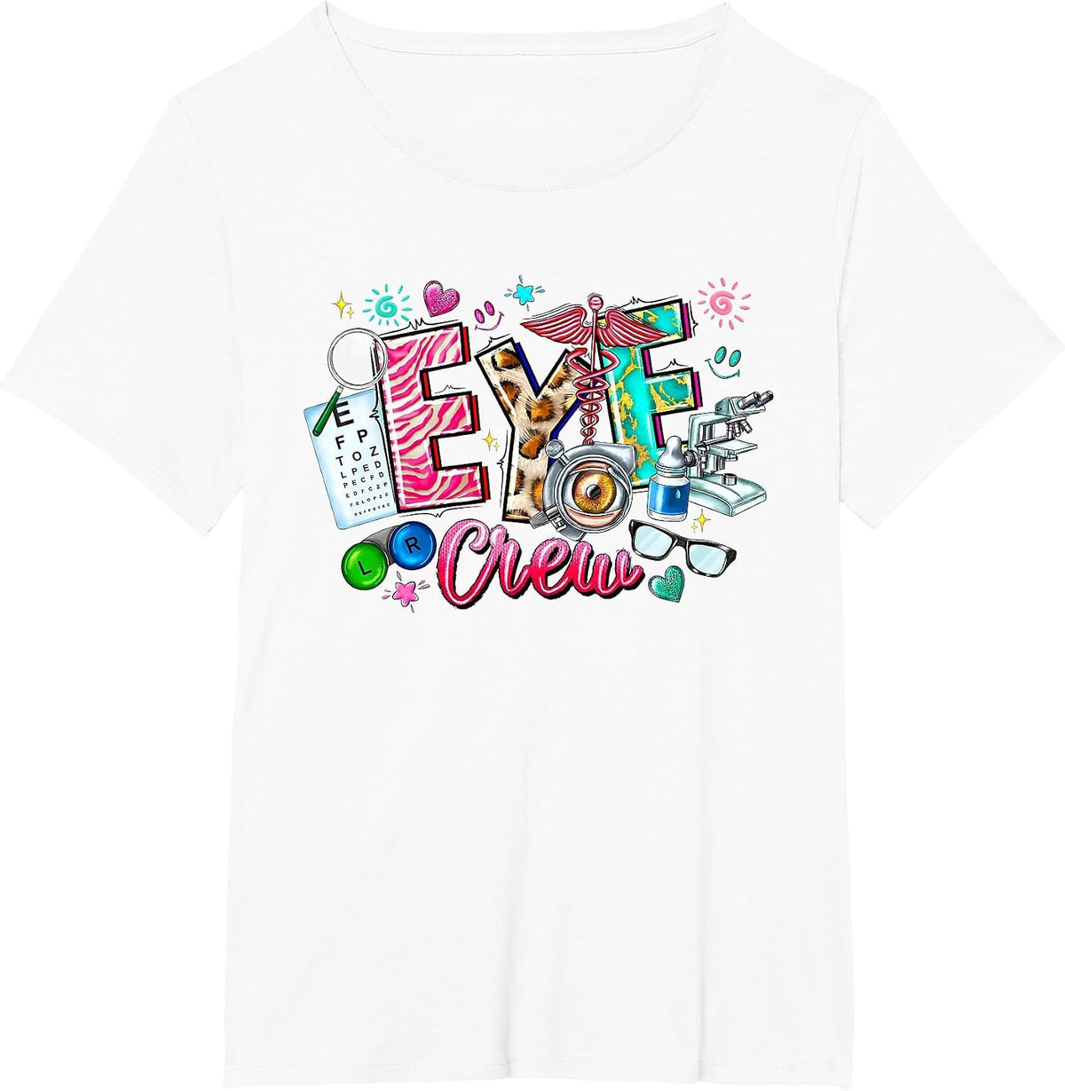 Cute Shirts Eye Crew Optometrist Optician Team Squad T-Shirt - White