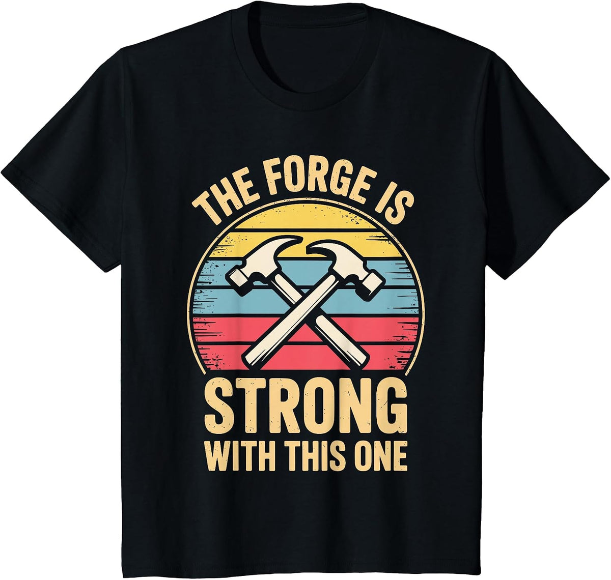 Funny Blacksmith Design for Men Women Forging Blacksmithing T-Shirt - Black