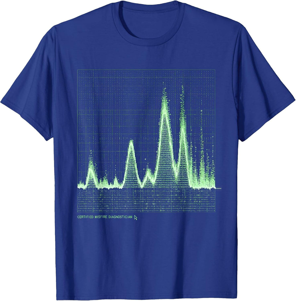 Certified Misfire Diagnostician Funny Mechanic Auto Repair T-Shirt - Royal Blue