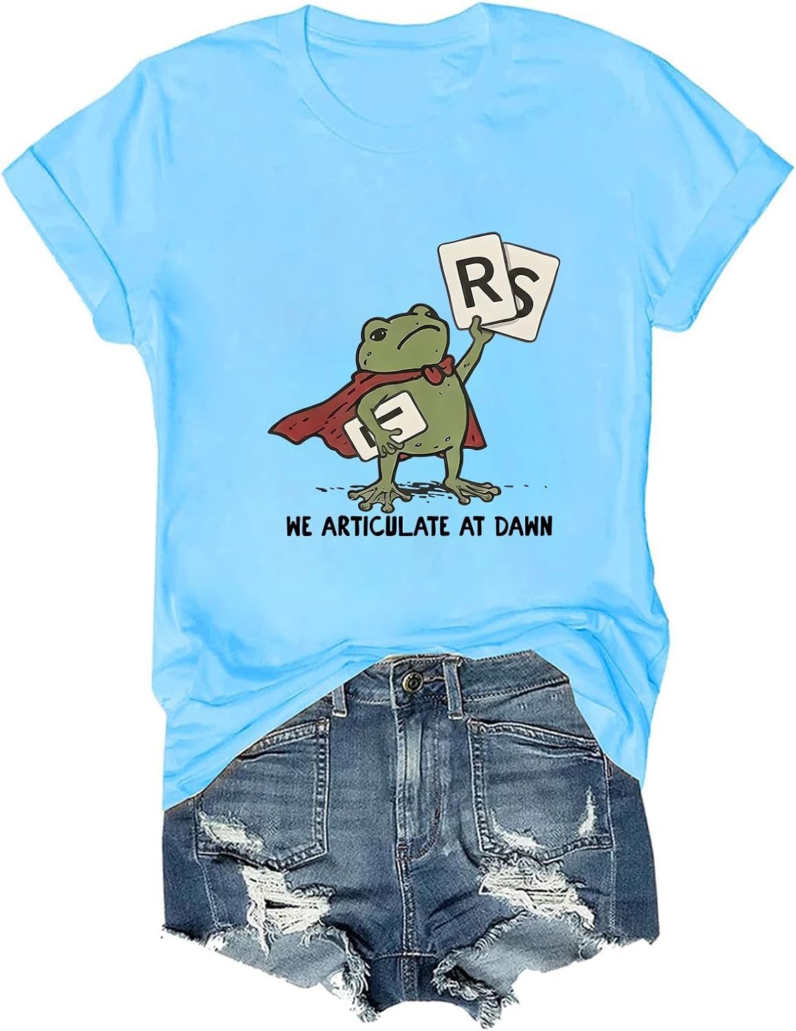 We Articulate At Dawn Shirt Speech Therapist SLP T-Shirt - Sky Blue