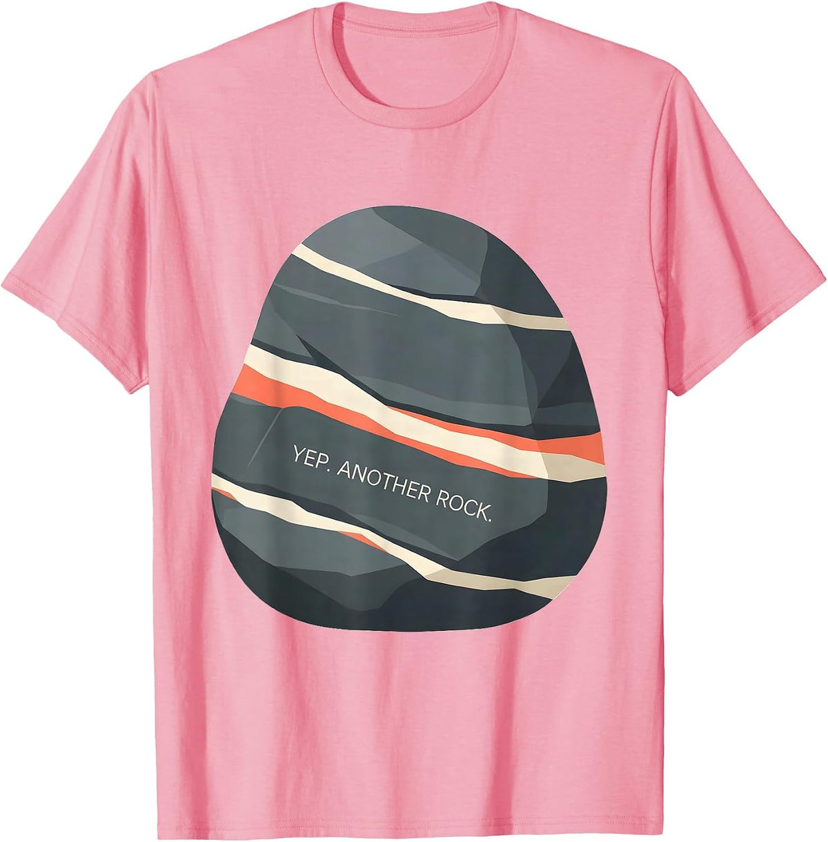 Men's Yep Another Rock Funny Geologist Rock Collector Humor T-Shirt - Pink
