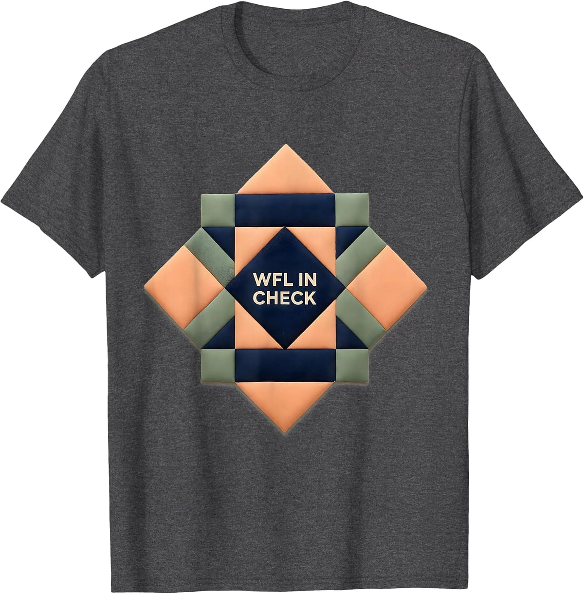 WFL in Check Vintage Occupational Therapy OT PT SLP T-Shirt - Dark Heather Grey