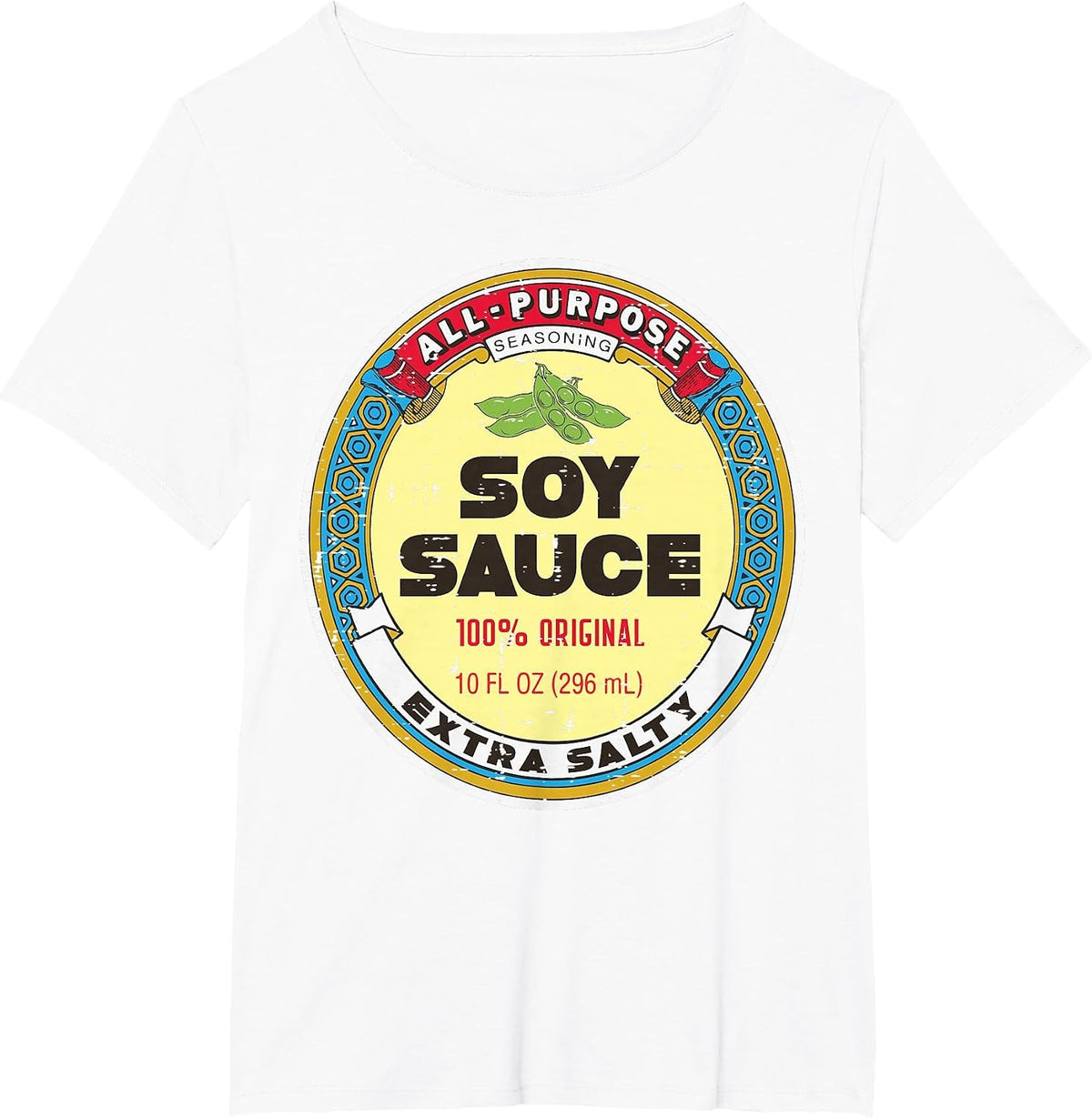 Halloween Soy Sauce Funny Group Food Costume Women Men Kids T-Shirt - White